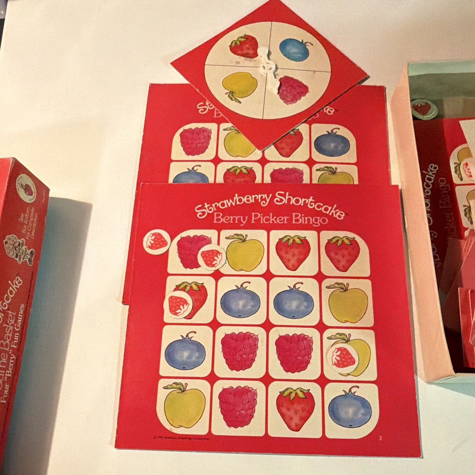Parker Brothers Strawberry Shortcake Game Basket Board Game Vintage Age 3-6 2+