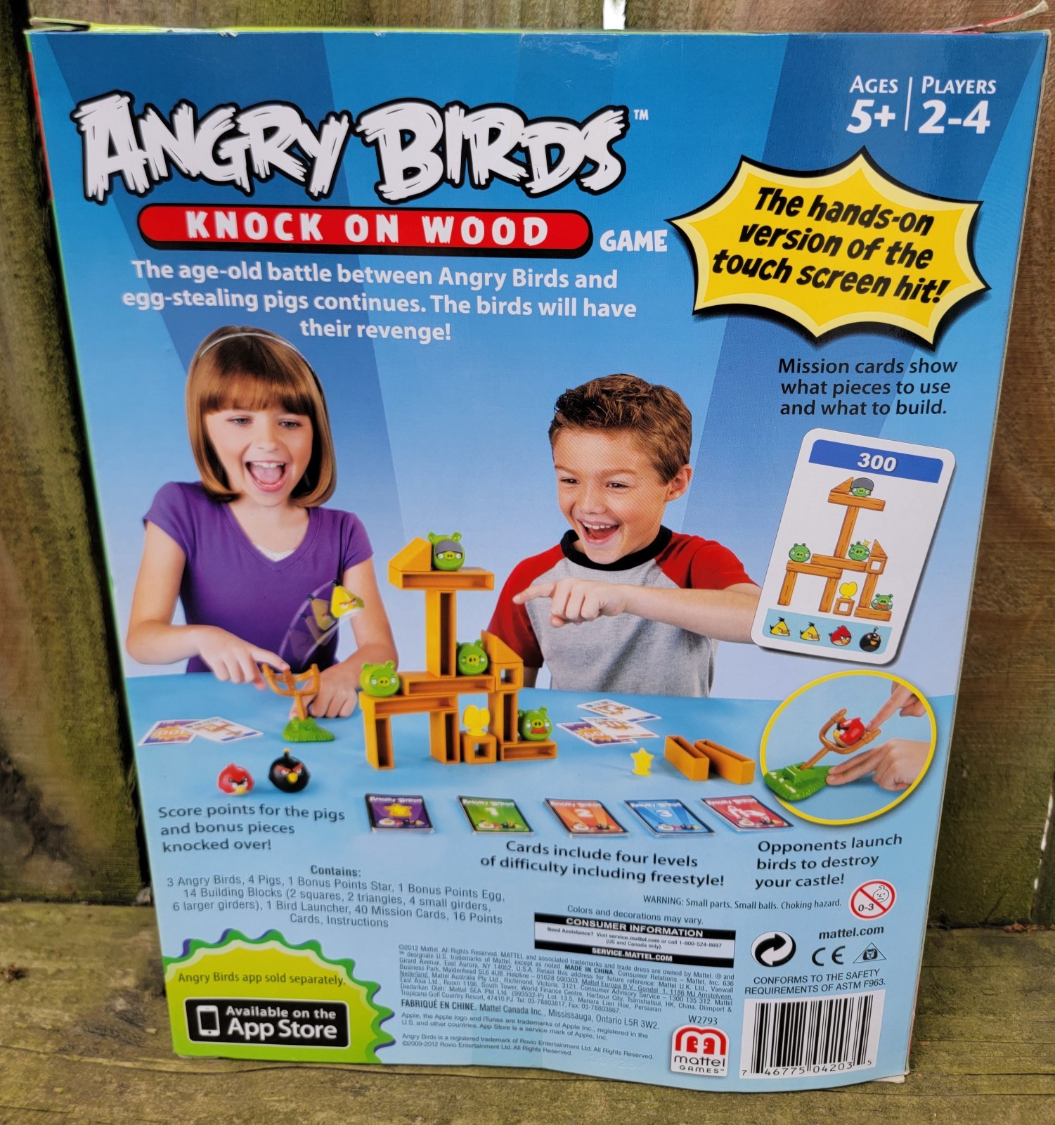 NEW NIP Angry Birds Knock On Wood Game Toy 2012
