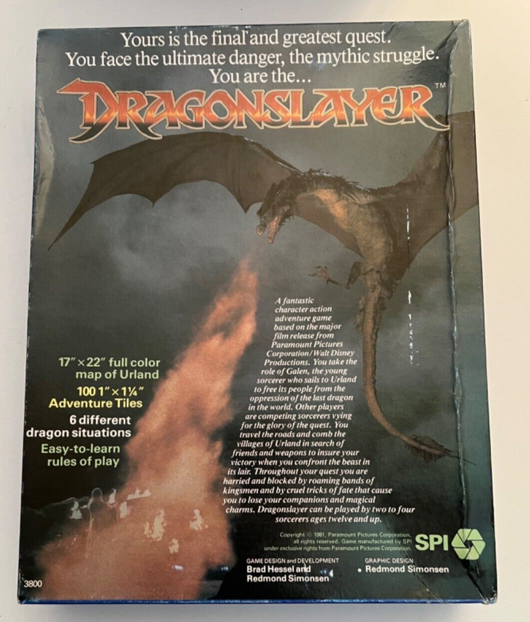 Dragonslayer, SPI, 1981