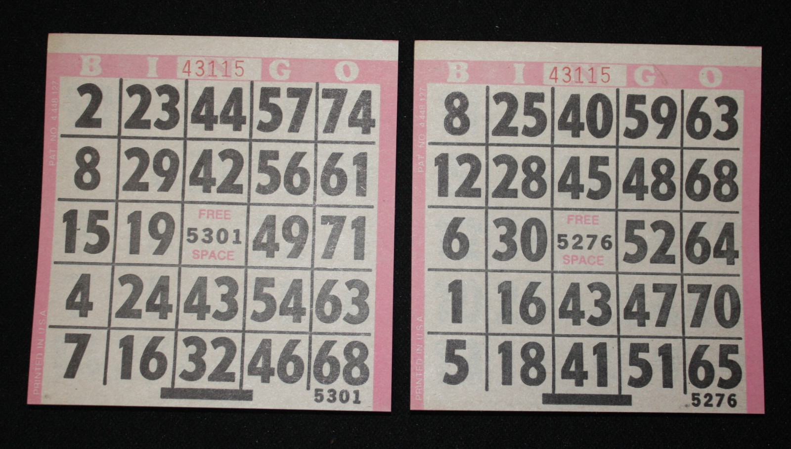 BINGO PAPER Cards Sheets 1 on singles Pink Border EZ Read – 200 sheets