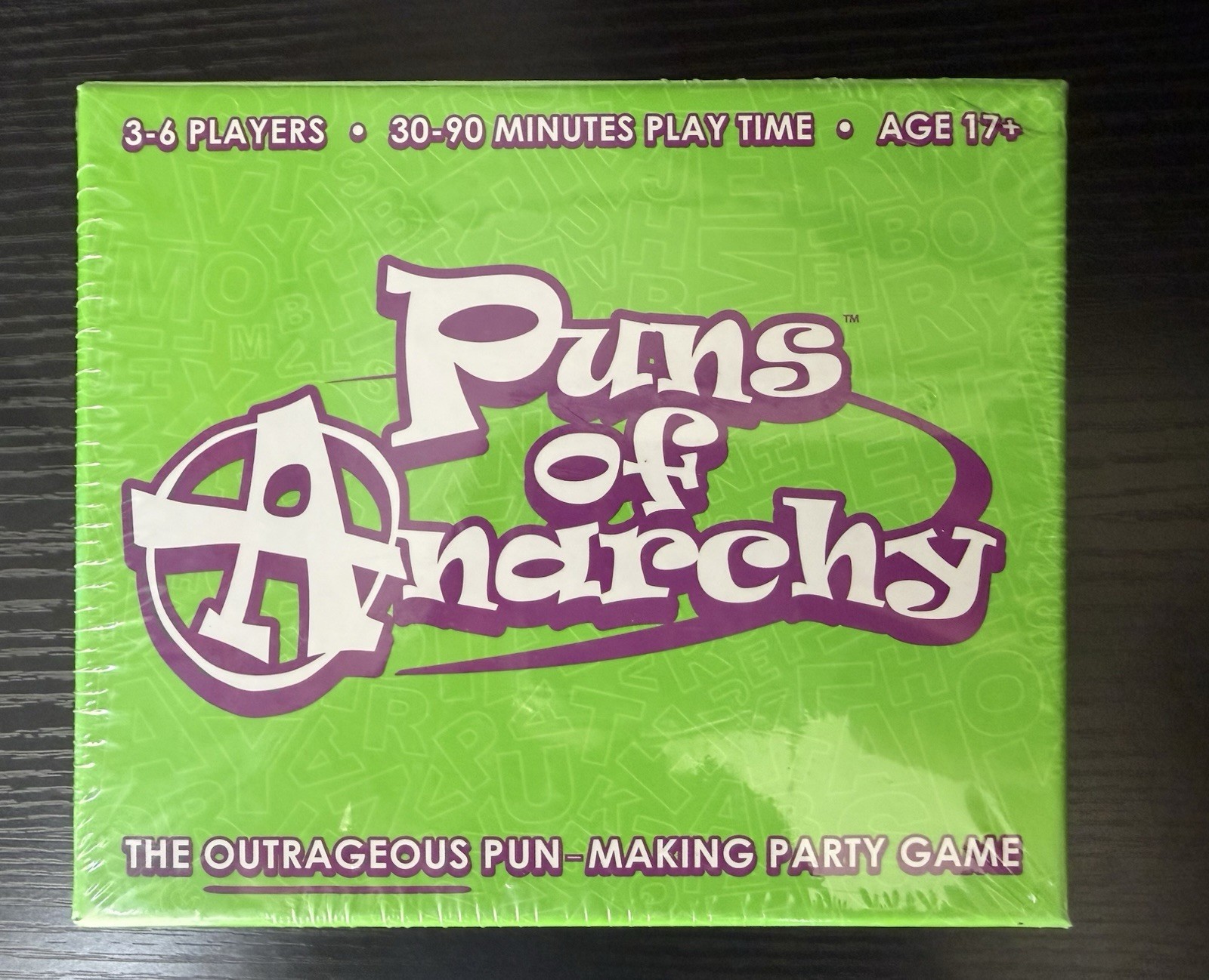 Puns of Anarchy The Outrageous Pun Making Party Game New Sealed Ages 17+