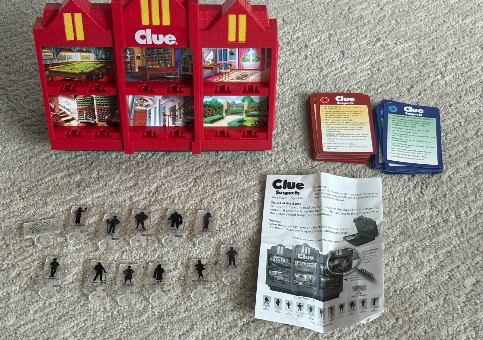 RARE – Clue Suspects 2006 Board Game – Single Player Game