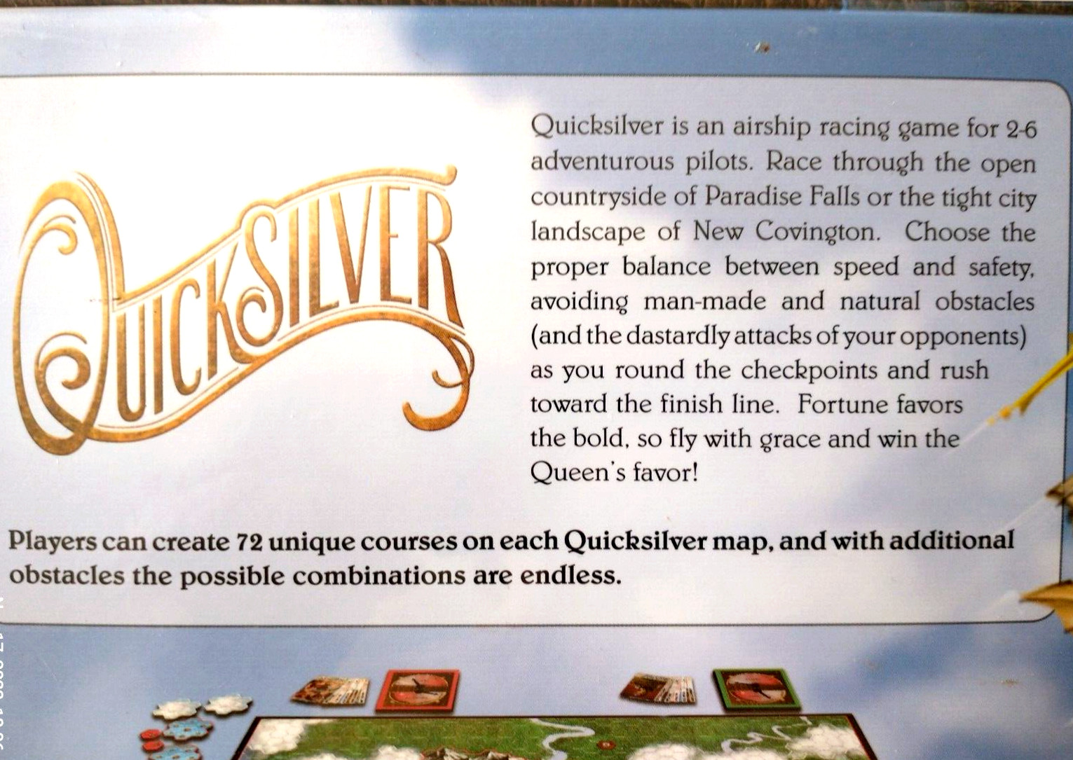 Quicksilver The Great Airship Race Board Game Split Second Games New in Shrink