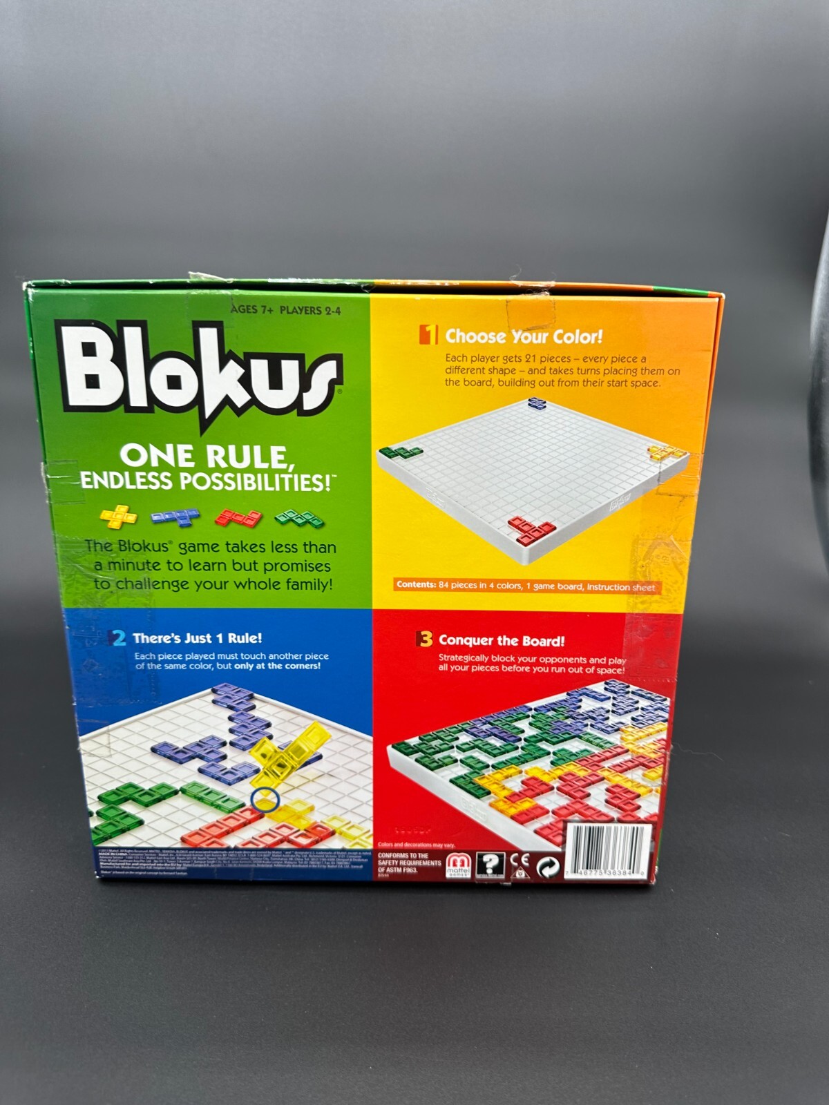 Mattel 2013 BLOKUS Educational Strategy Game – Smaller Version – COMPLETE