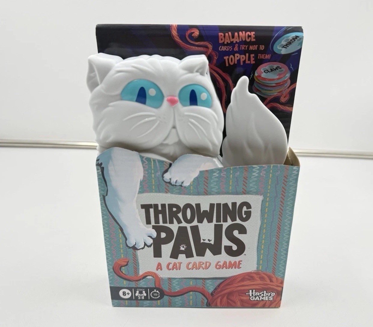 Hasbro Gaming Throwing Paws: A Cat Card Game Fun Skill and Action Card Games f
