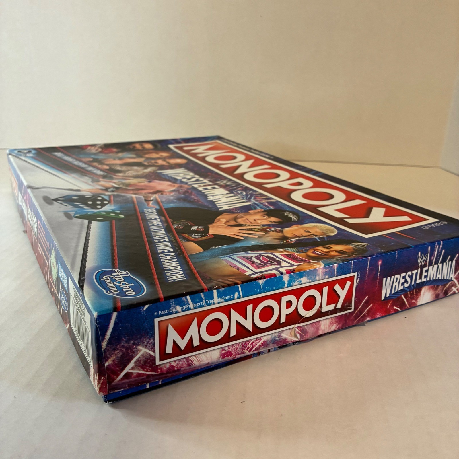 Monopoly WWE WrestleMania Board Game Hasbro Gaming 2023 Complete Edition