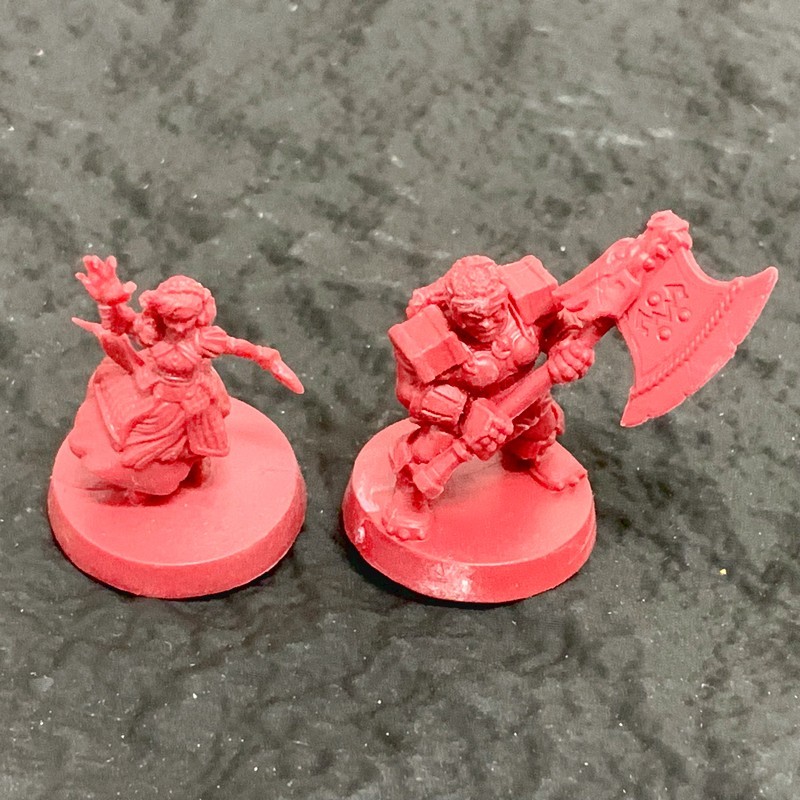6pcs Mentor Dwarf Bard Druid Knight Hero Warriors Heroquest Board Game Minis Toy