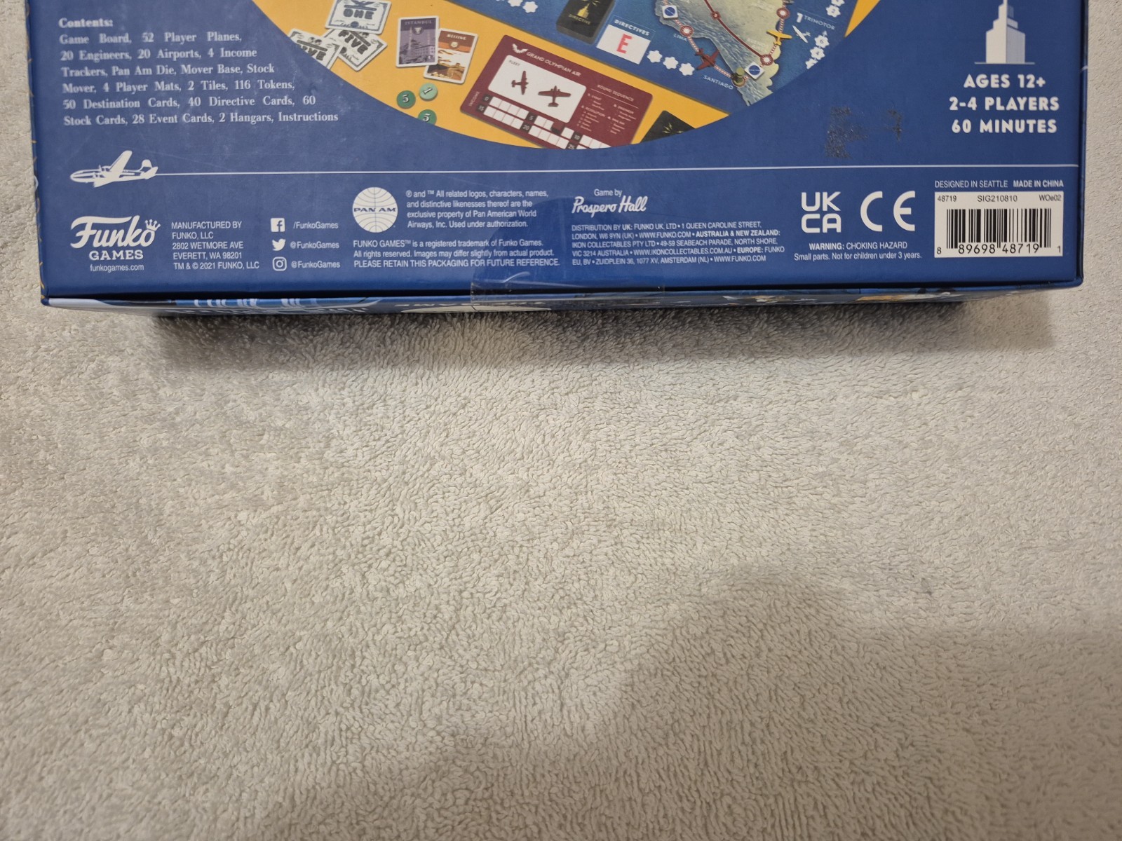 Pan Am Board Game, Strategy Board Game, 2-4 Players 6 and Up NEW-IN-BOX