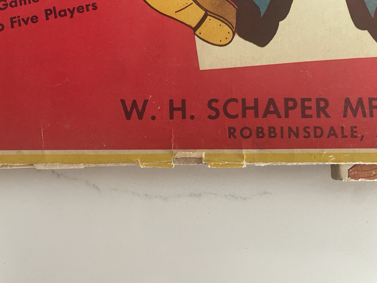 ~ W.H. Schaper Hangman VTG. Board Game Rare First Edition 1st Printing Box~