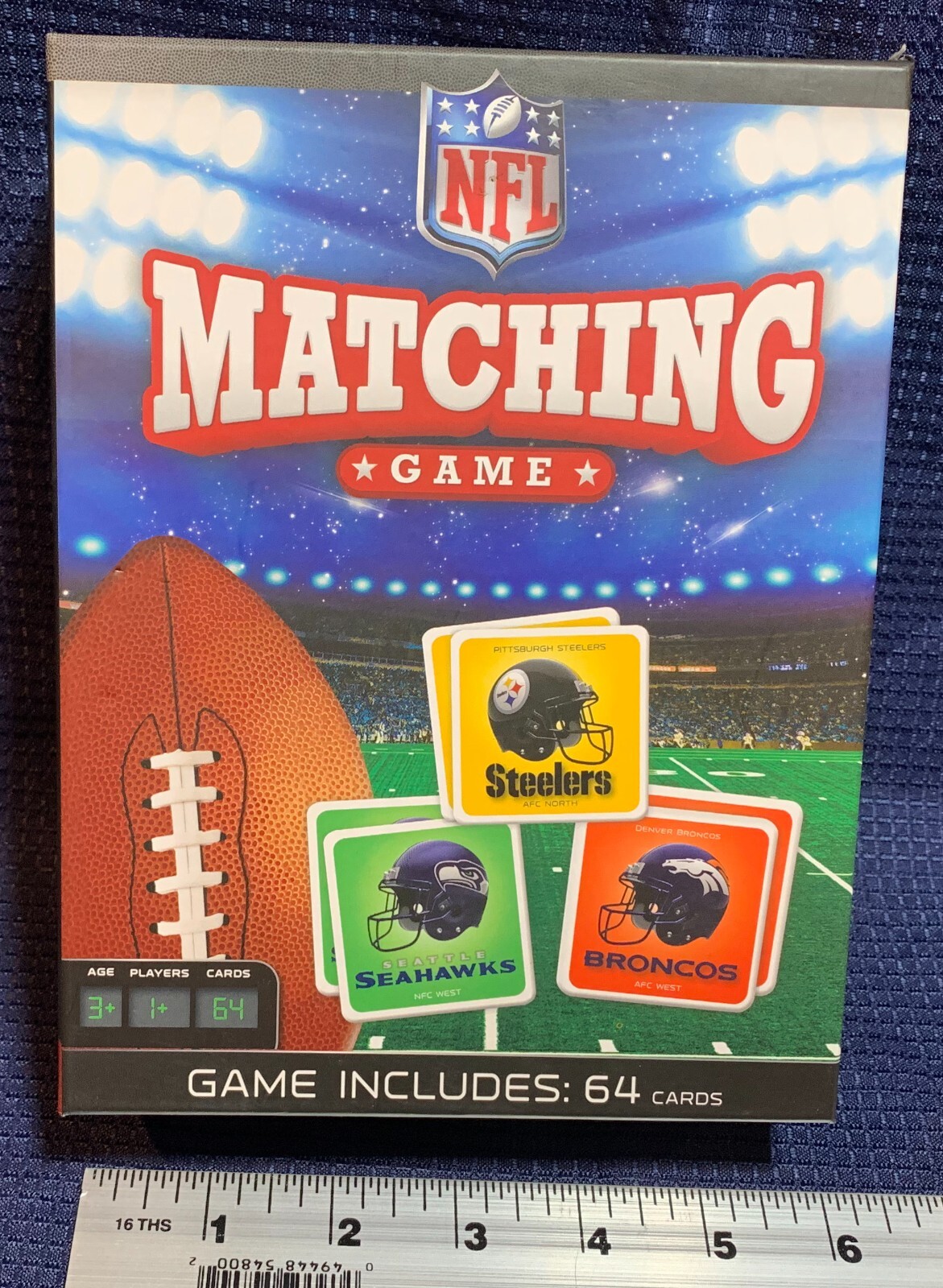 NFL Football Matching Game All 32 Teams Memory Game-family fun COMPLETE