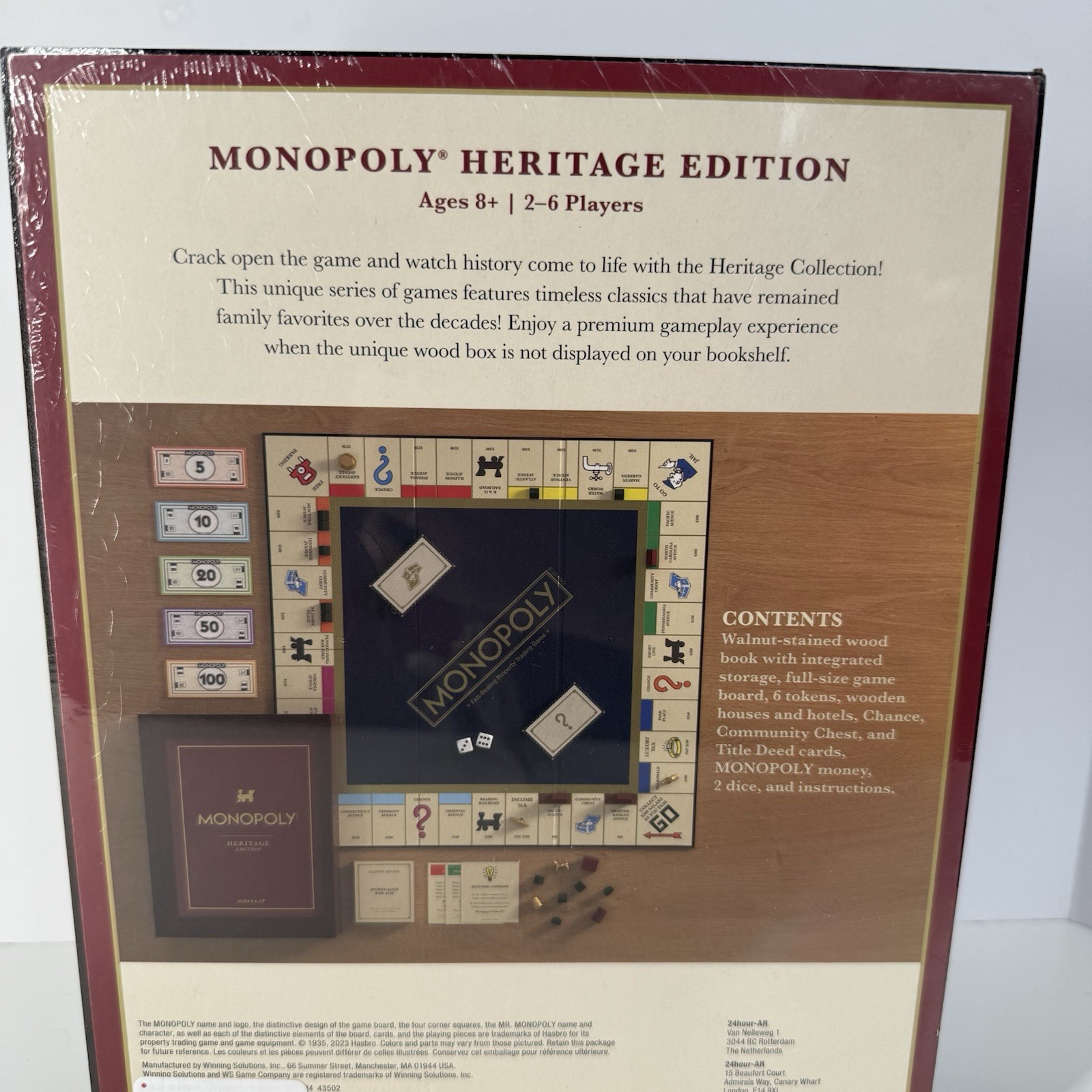 MONOPOLY HERITAGE EDITION WS Game Company Game Board. Brand New – Sealed