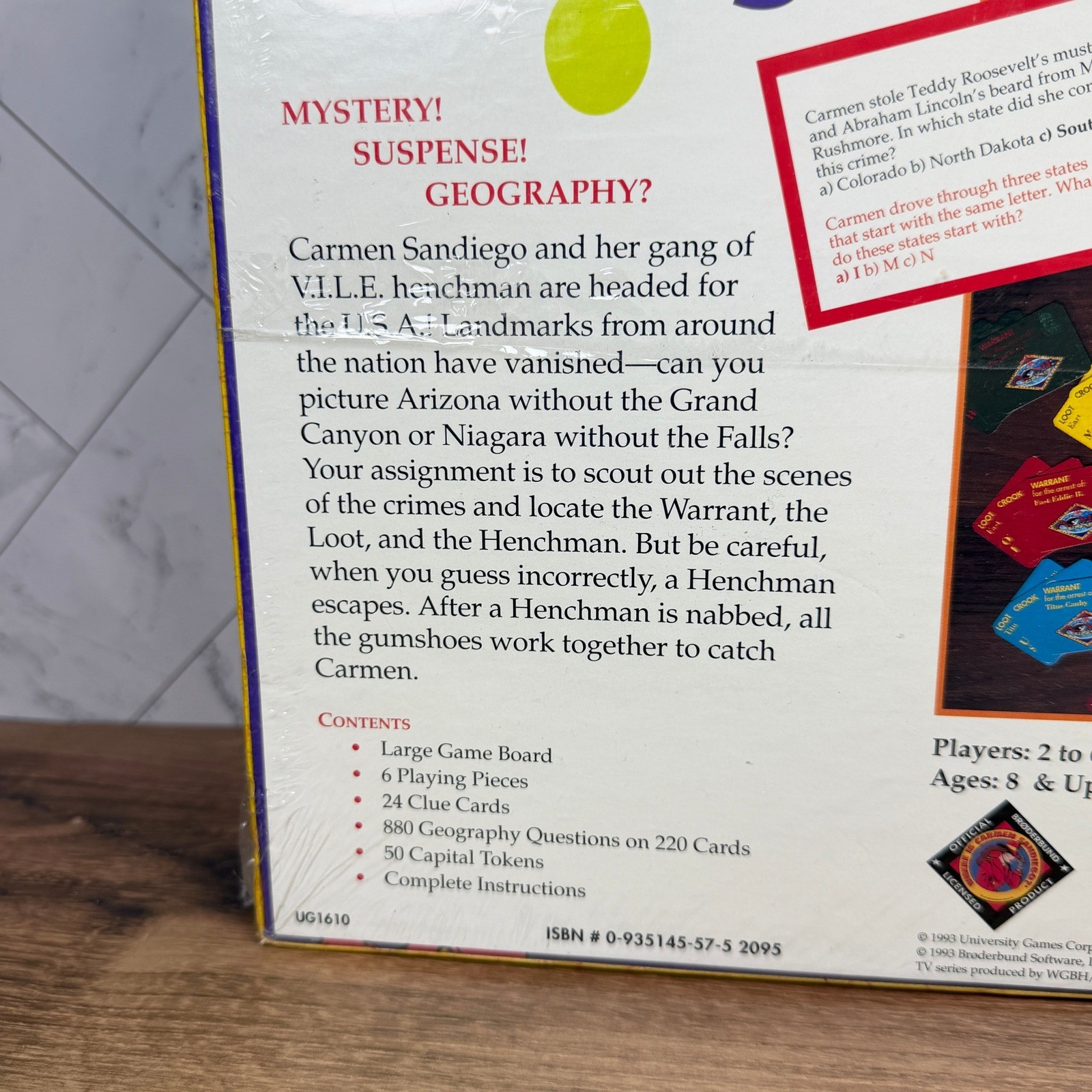 Where in the USA is Carmen Sandiego Board Game Kids Mystery Geography Game NEW