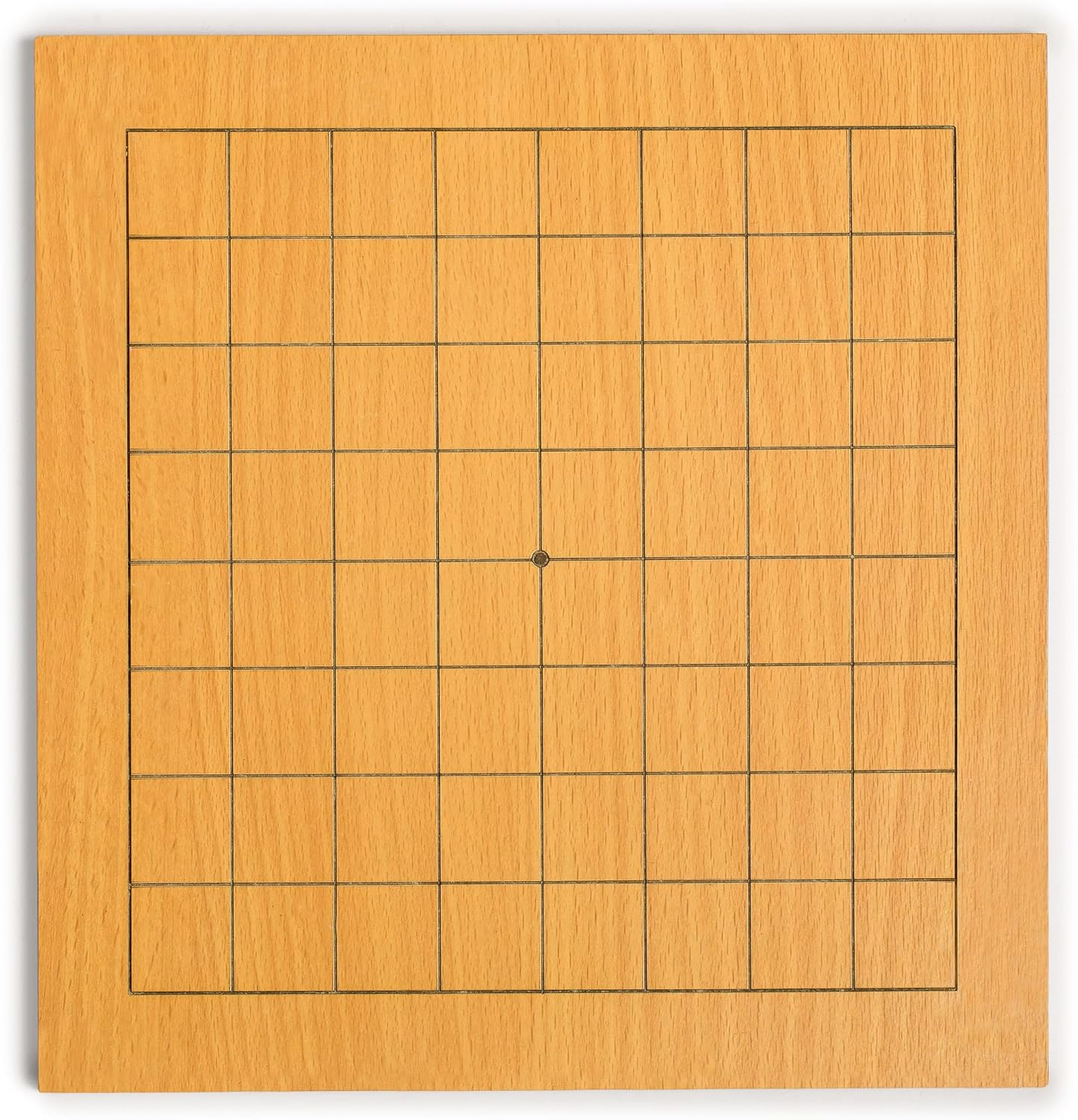 Beechwood Veneer 0.4-Inch Etched Beginner’S 9X9 Go Game Set Board with Single Co
