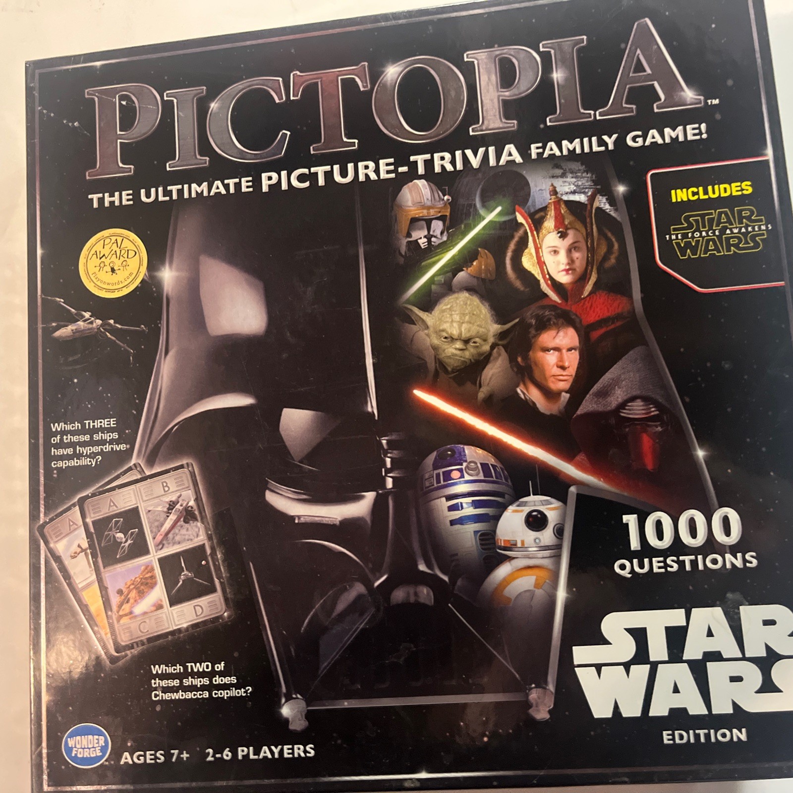 PICTOPIA Star Wars Edition Board Game 100% COMPLETE 2015 AWARD WINNER