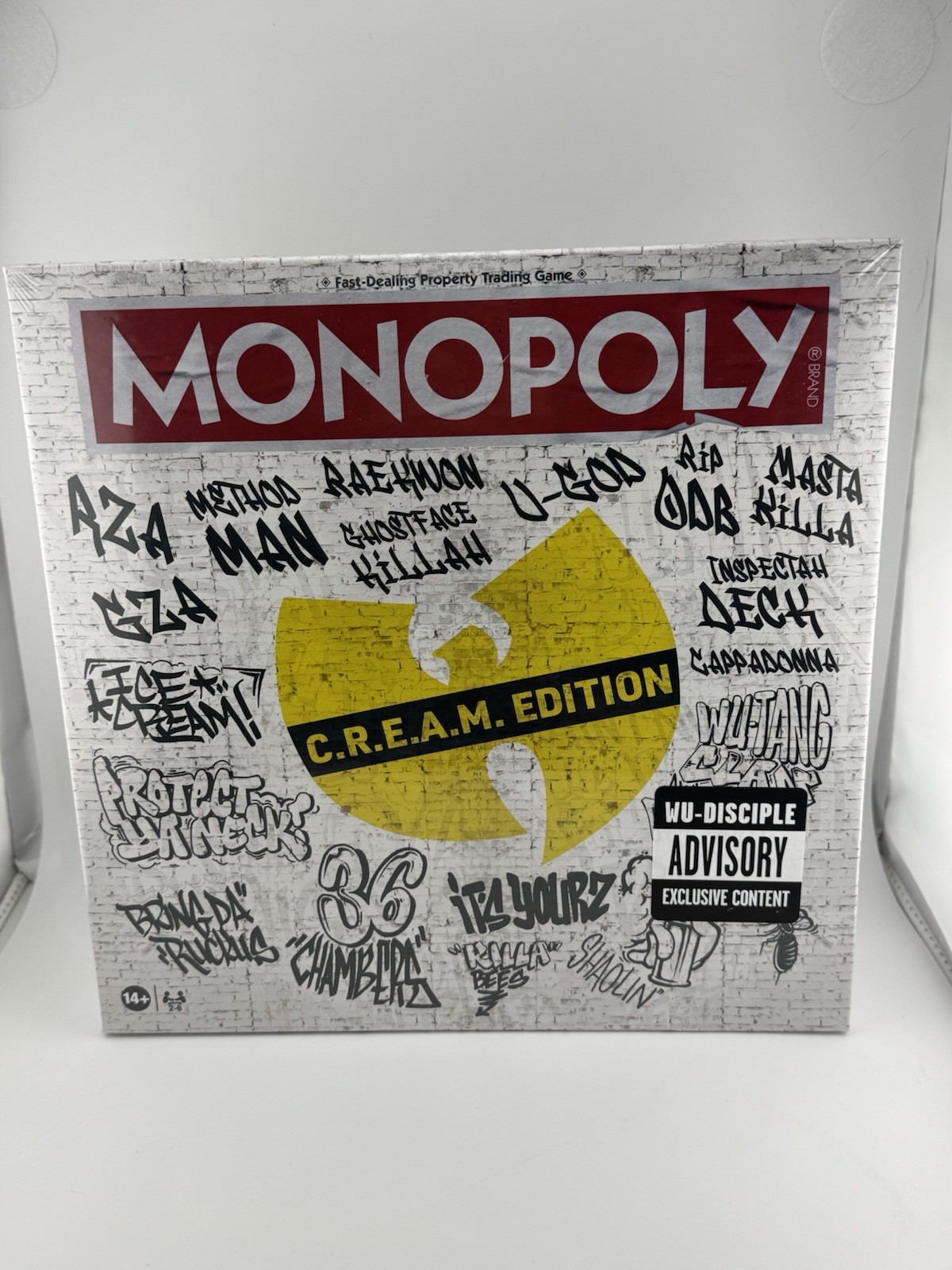 Wu Tang Clan MONOPOLY Board Game (C.R.E.A.M. Edition) New Sealed