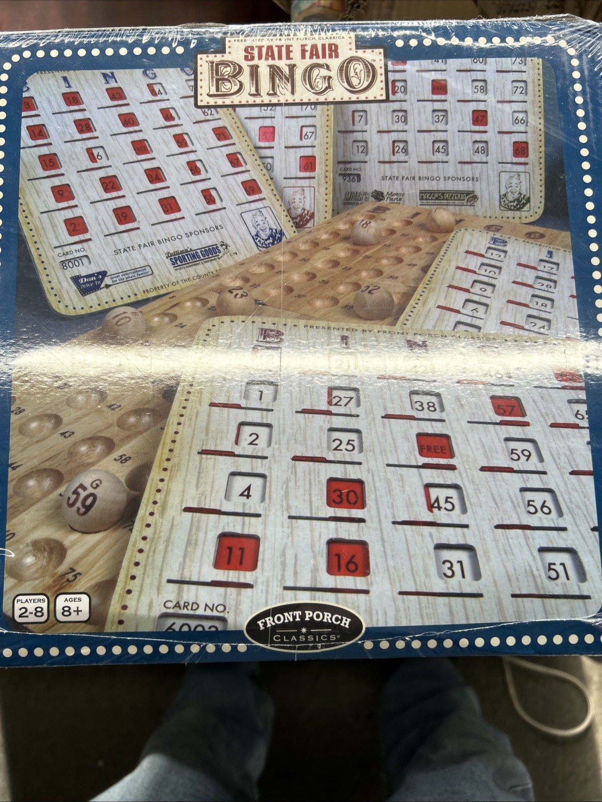 Front Porch Classics Deluxe State Fair Bingo Family Game New Sealed