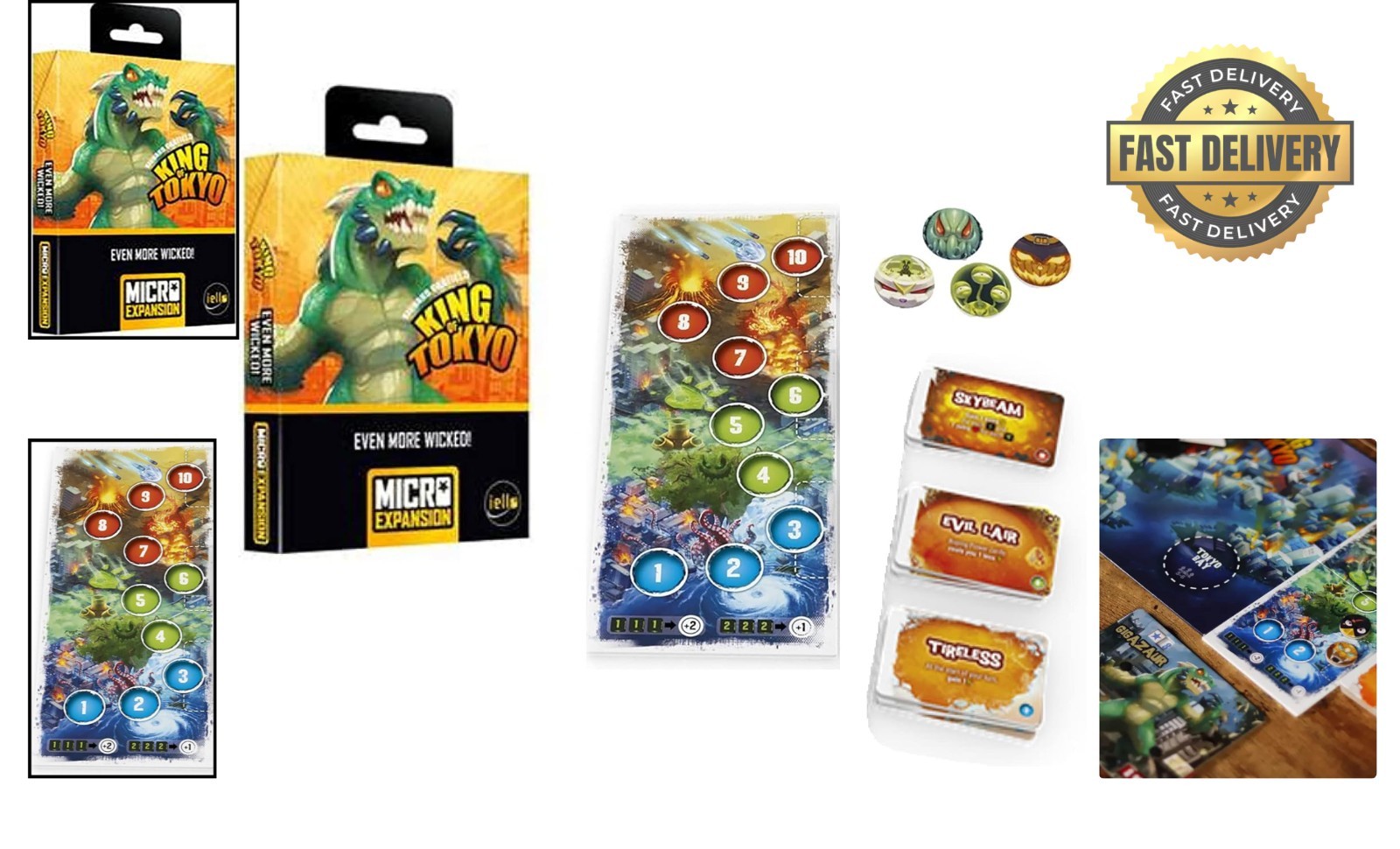 Enhance King of Tokyo Gameplay with Wickedness Gauge! – Ages 10+, 1-4 Players
