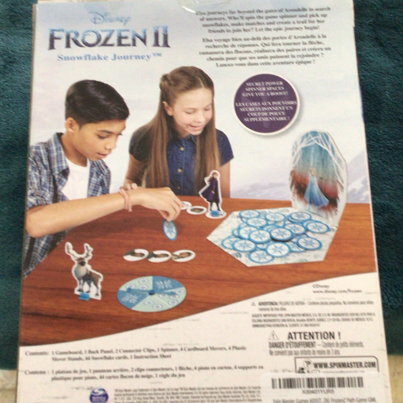 Disney Frozen II Snowflake Journey Game, Kid’s Board Game, Frozen II Movie, Elsa