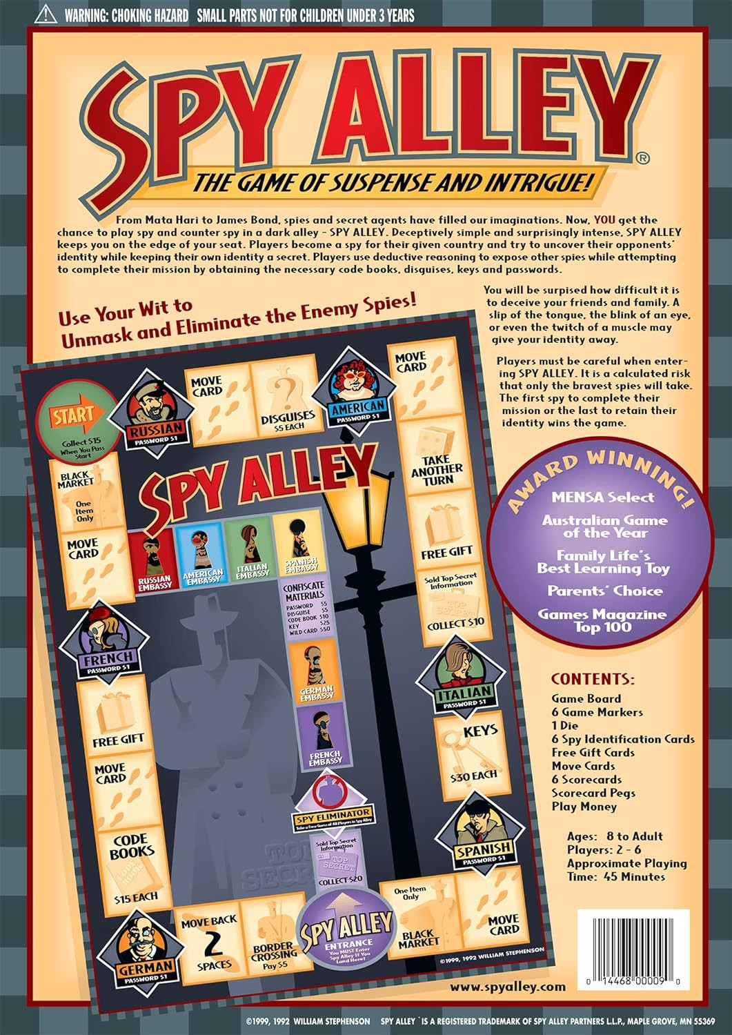 – Mensa Award-Winning Strategy Game – Social Deduction & Bluffing Board Game – F