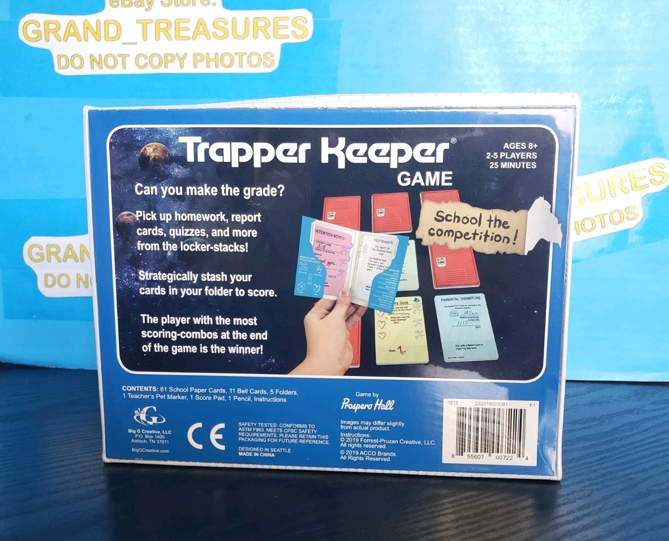 *NEW* 2019 TRAPPER KEEPER GAME Space Universe Cover Big G Creative Prspro Sealed