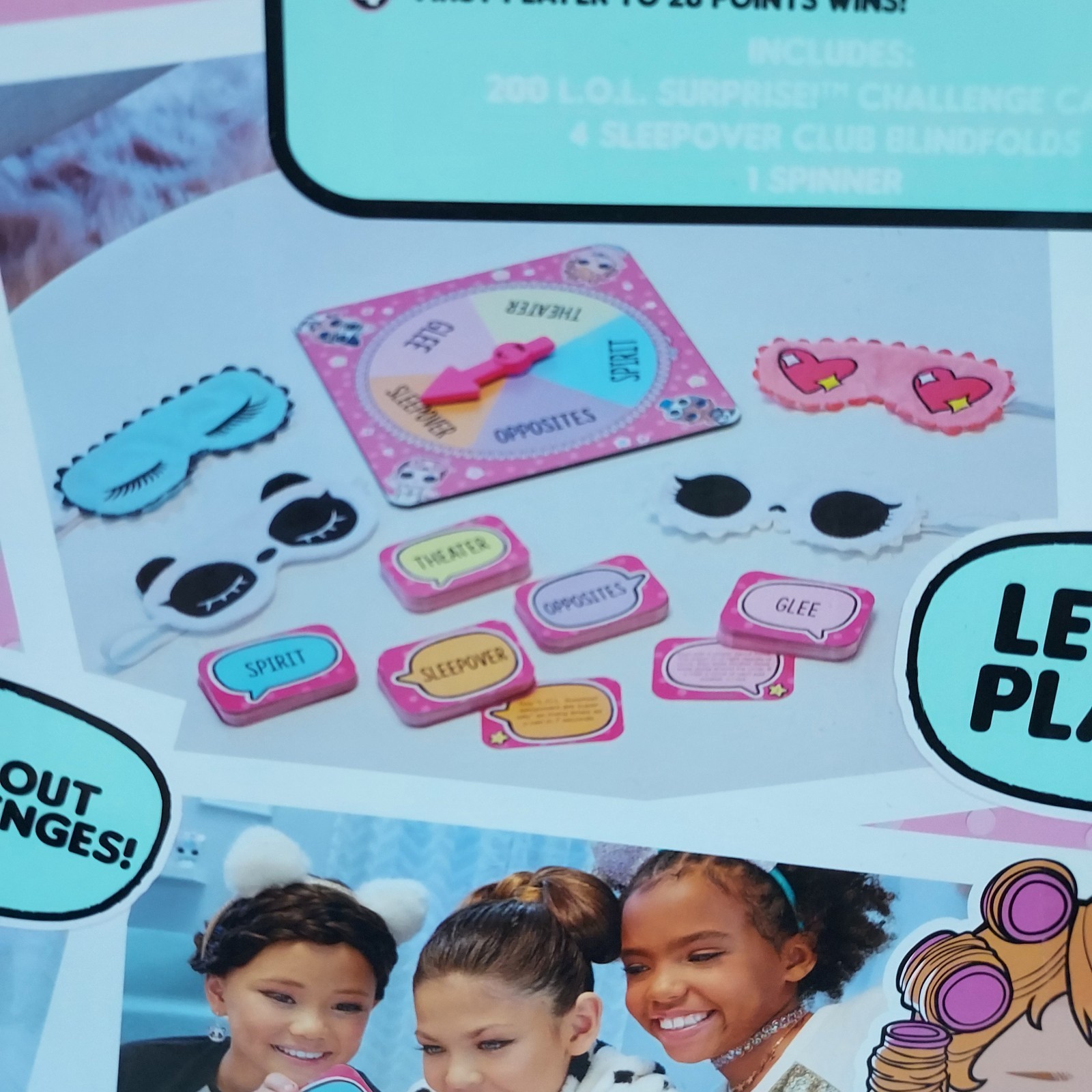 LOL Surprise Sleepover Surprise Party Game 4 Blindfolds NIB