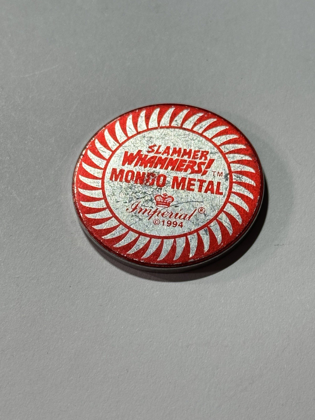 Slammer Whammers Mondo Metal 1994 POG Hammer Slammer Pure Metal Token