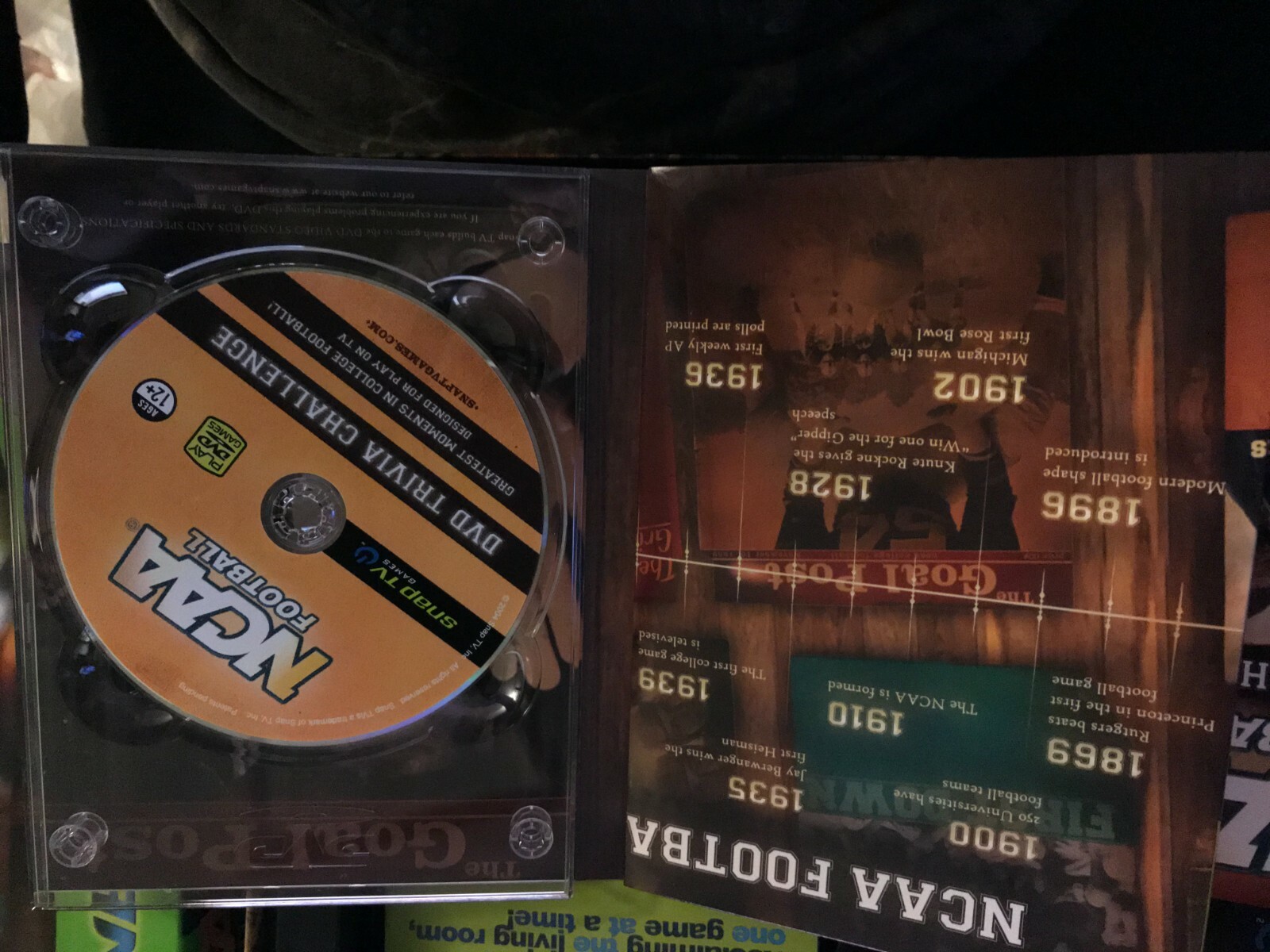 2006 NCAA Football Trivia Game Snap TV DVD Using Your Remote GREATEST HIGHLIGHTS