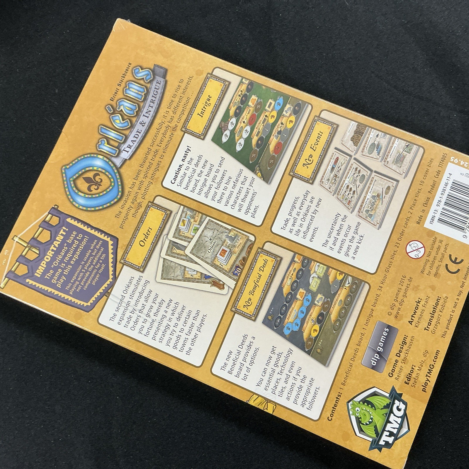 Huge ORLEANS Bundle Lot New in Shrink TMG Board Game Expansions Promo 5th Player