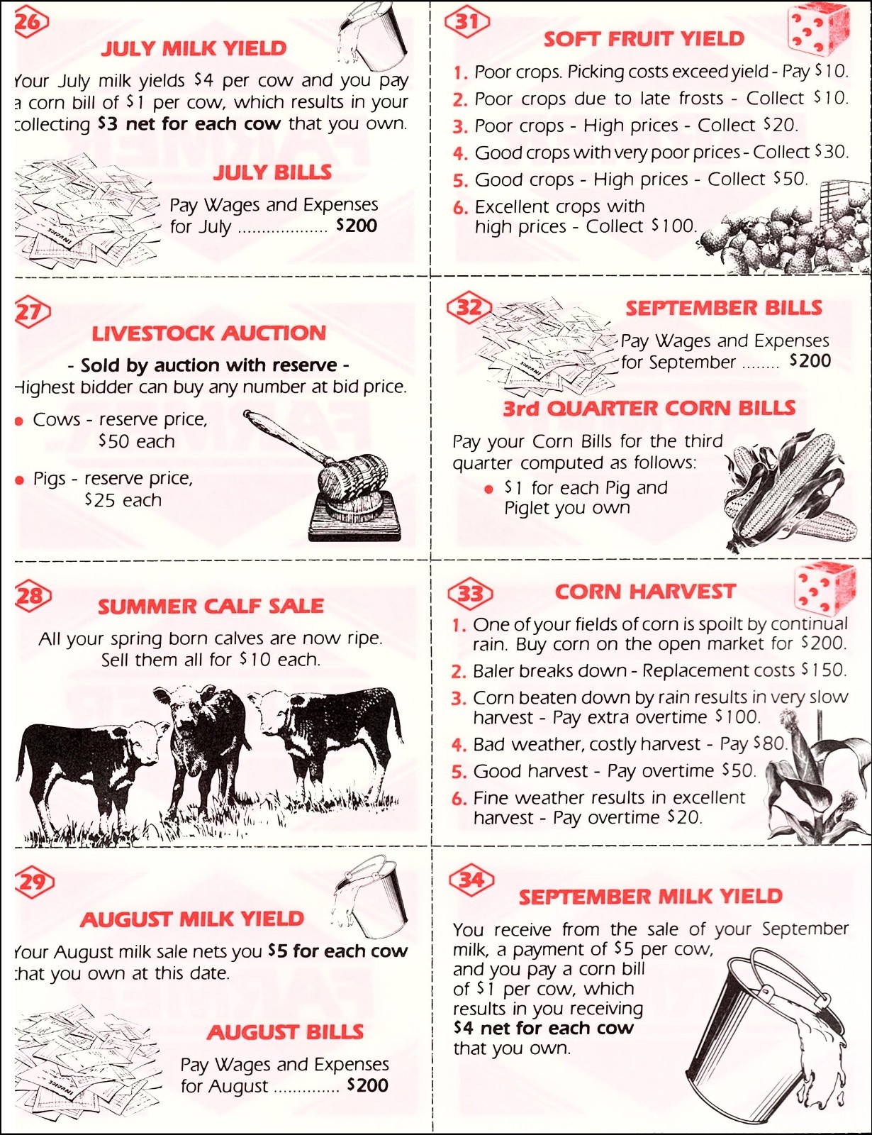 FARMER – An Exiting & Educational Game – For 2 Or More Players – WHOLESALE – 275