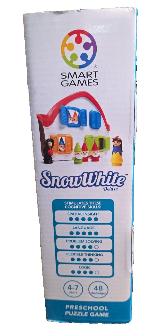 Snow White Deluxe Puzzle Game Smart Games 4-7 years 1 player 48 challenges NIB