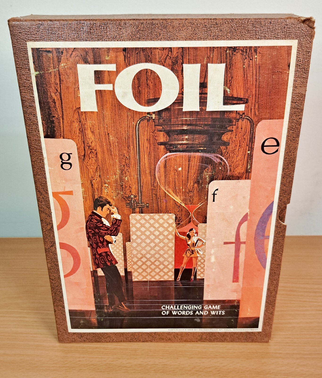 Foil 3M Bookshelf Game – 1968 – Complete Challenging Game of Words and Wits