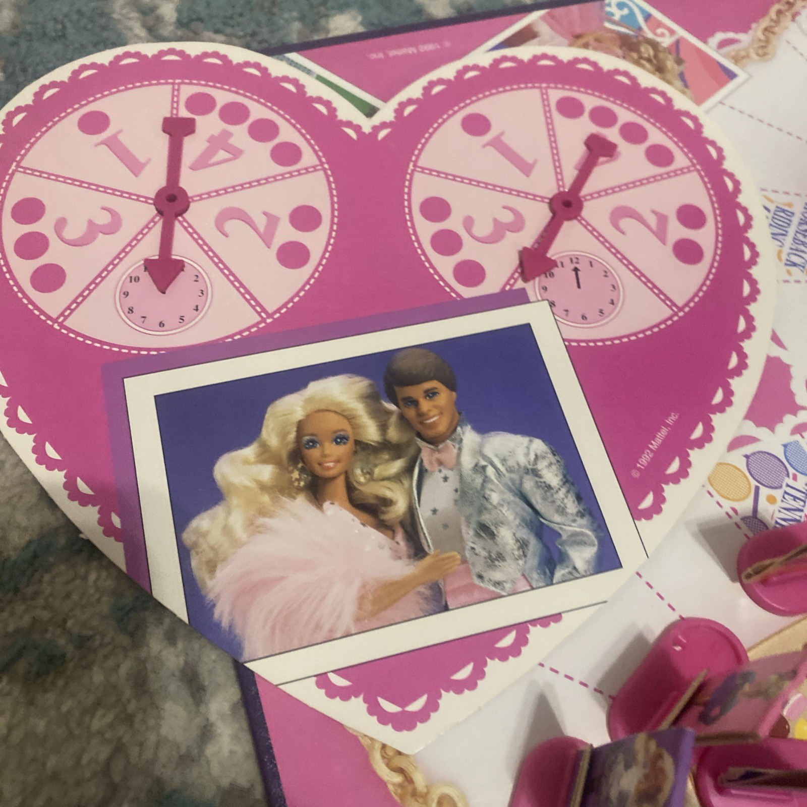 VINTAGE BOXED BARBIE DREAM DATE BOARD GAME 1992 GOLDEN MATTEL Has All Pieces