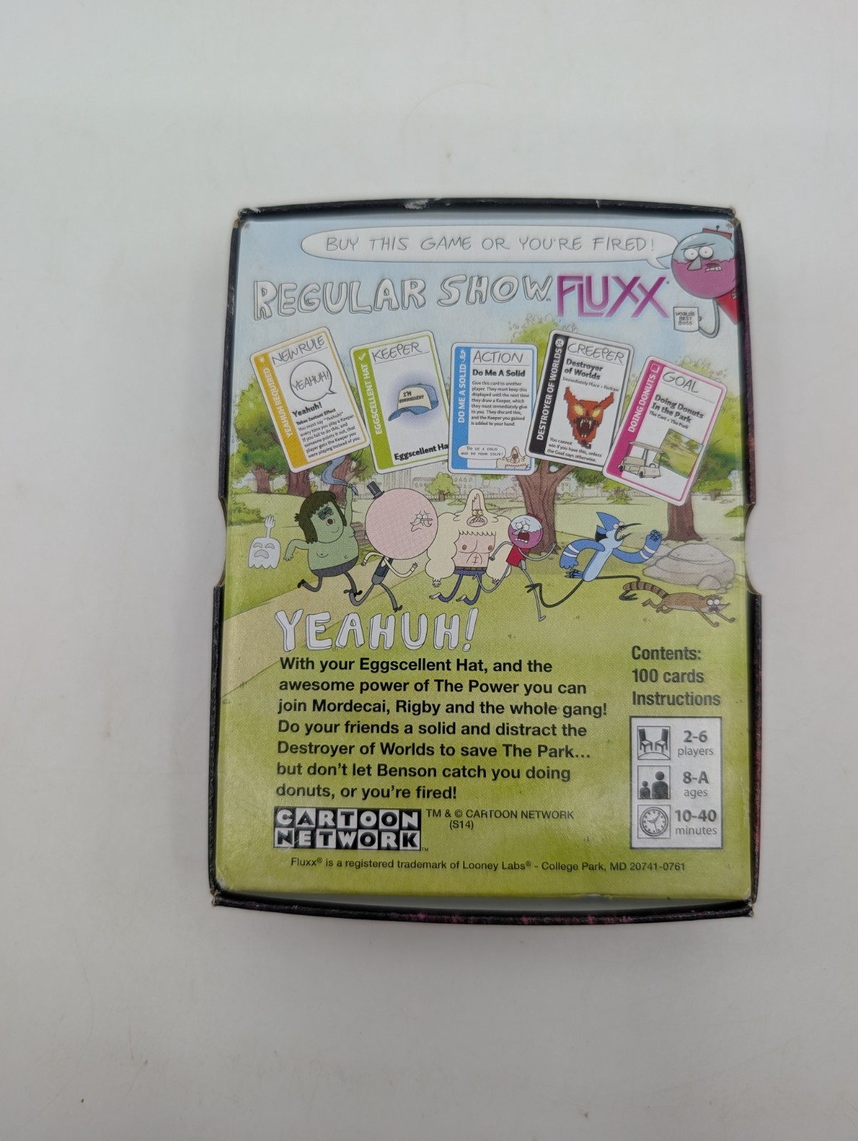 Regular Show Fluxx Card Game Cartoon Network Looney Labs Complete w/ Box