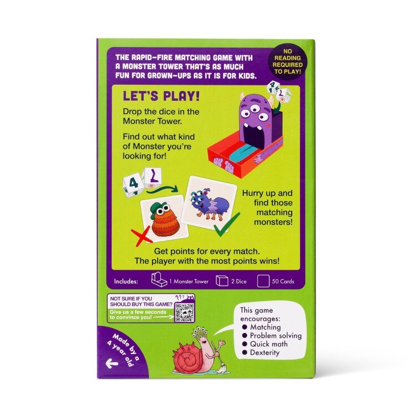Monster Match Board Game: Educational Social Skills, Fast Play, 2-6 Players