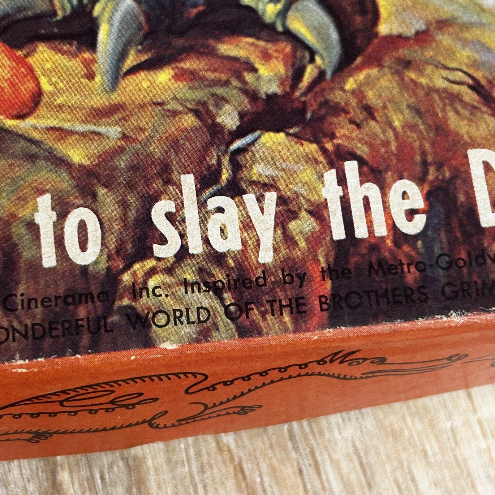 Hasbro The Singing Bone Dragon Board Game Hassenfeld Fantasy Vintage 1962 RARE