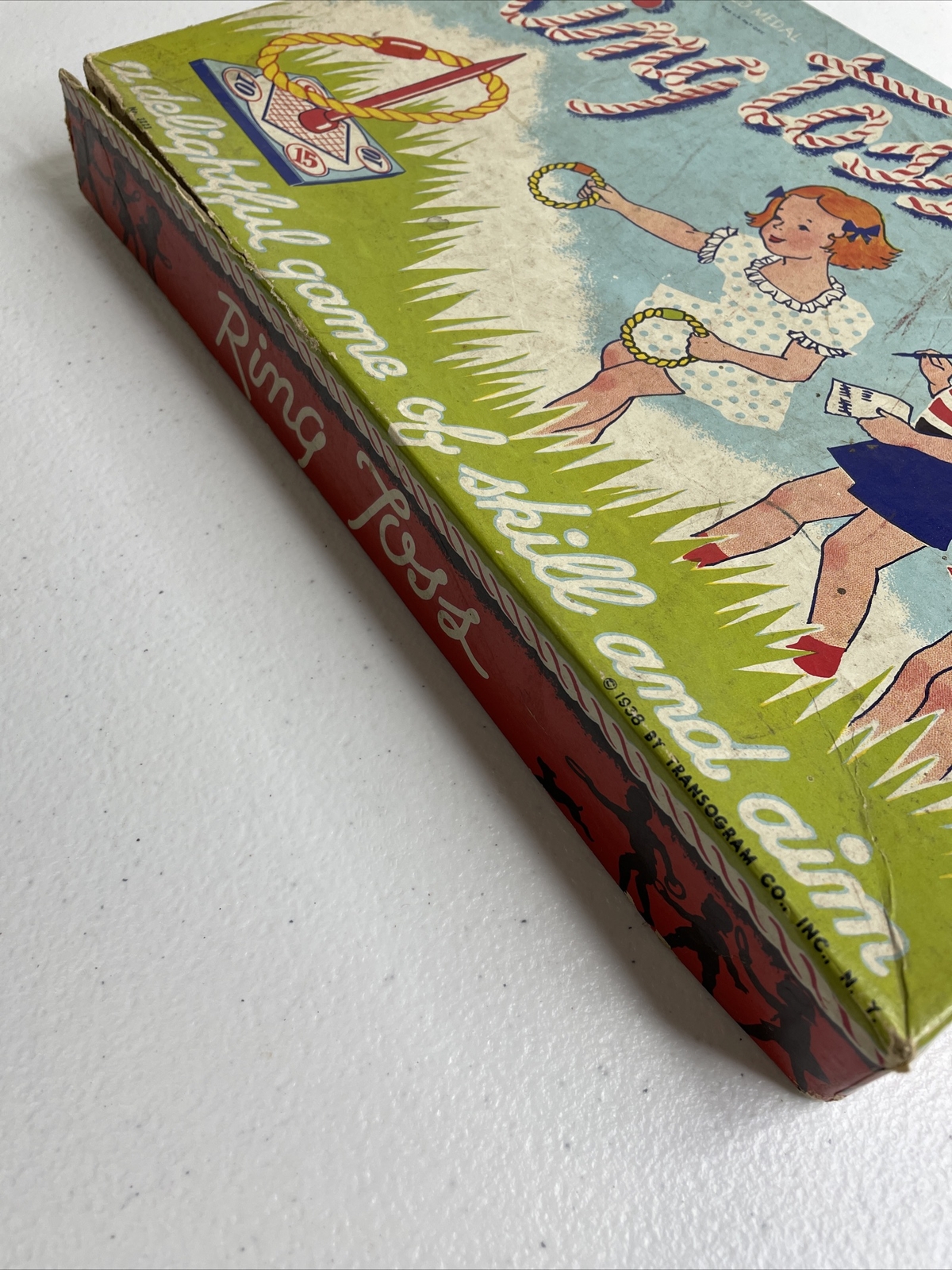 RING TOSS A Transogram Gold Medal Game RARE VINTAGE 1938