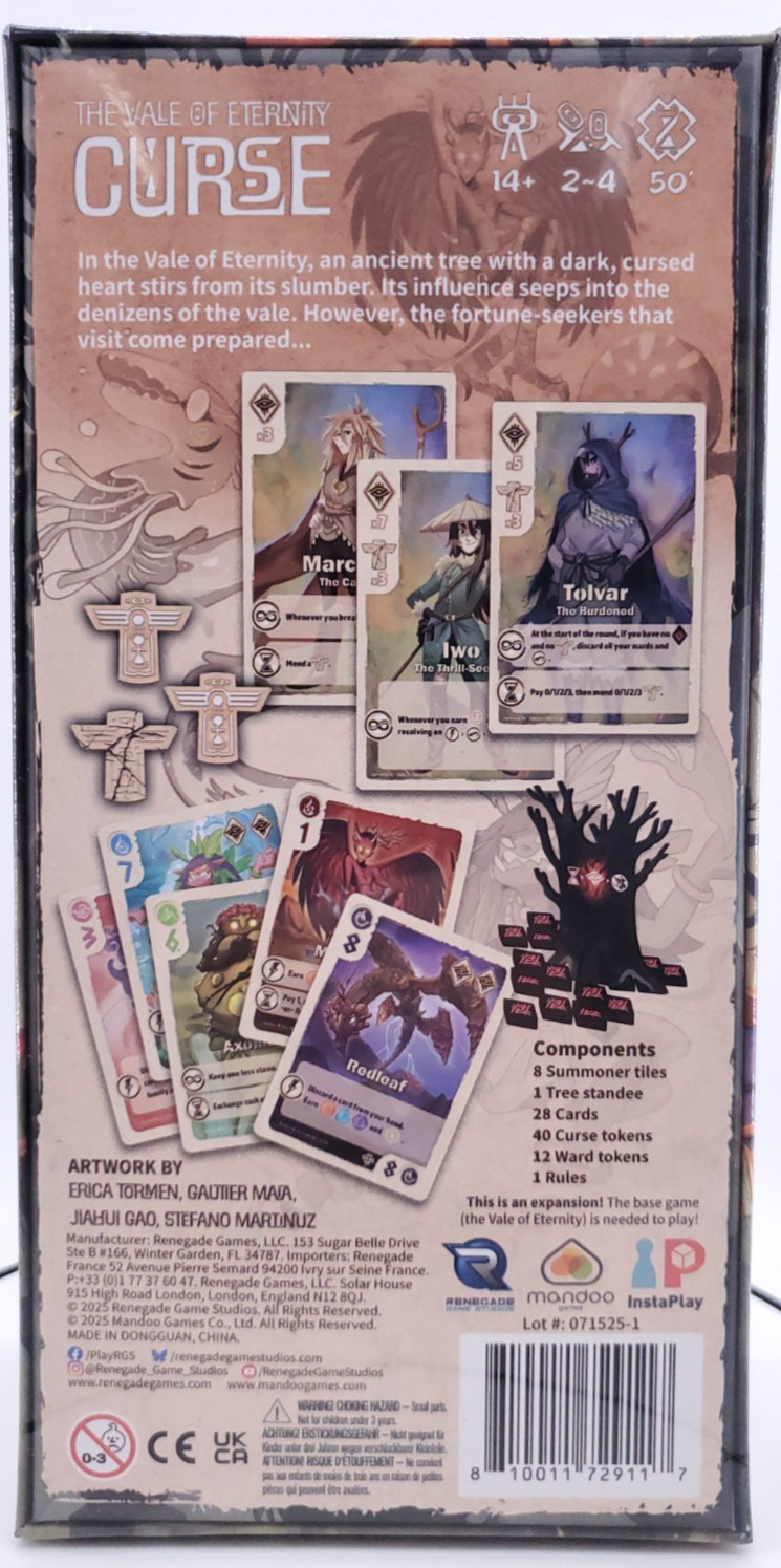 The Vale of Eternity Curse Expansion Renegade Games