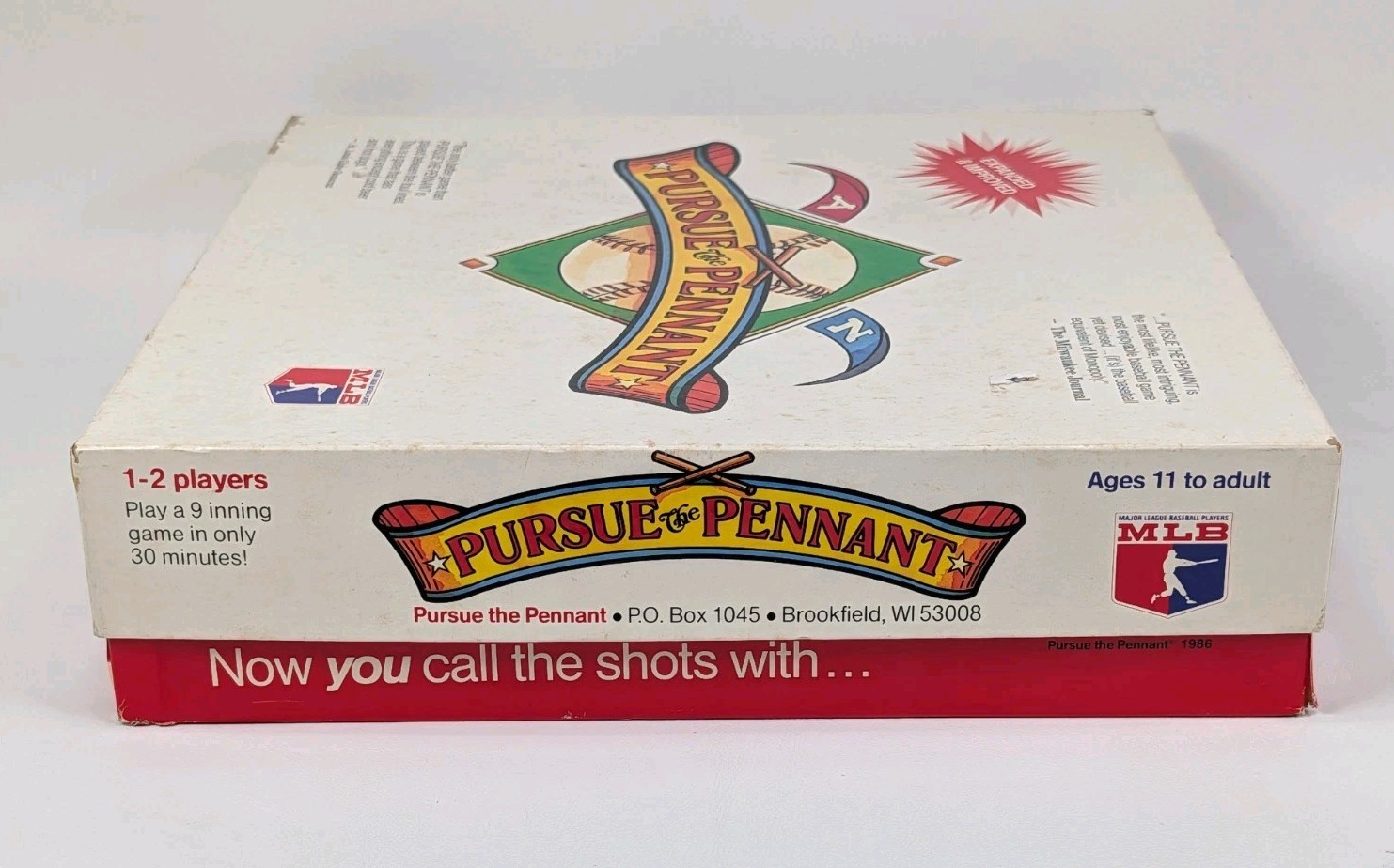 Pursue the Pennant Baseball Simulation Board Game 1987 Edition