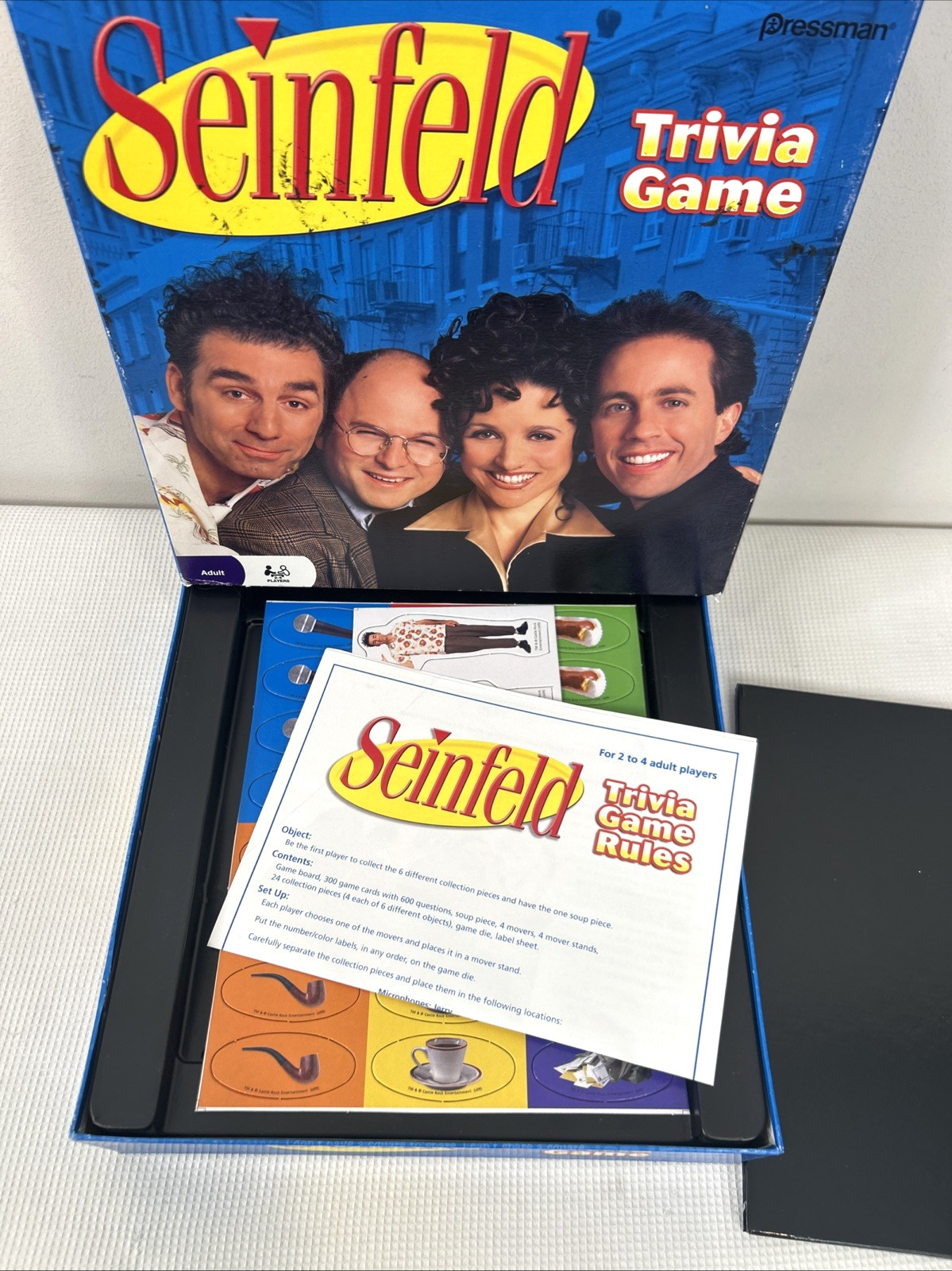 Seinfeld Trivia Board Game 2009 Pressman Board Game 2–4 Players NEW Open Box