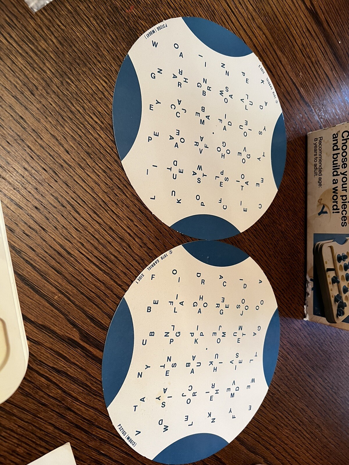 1978 Vintage Dizzy Spell Hi-Q Hidden Word Challenge Only 2 Reversible Word Pages