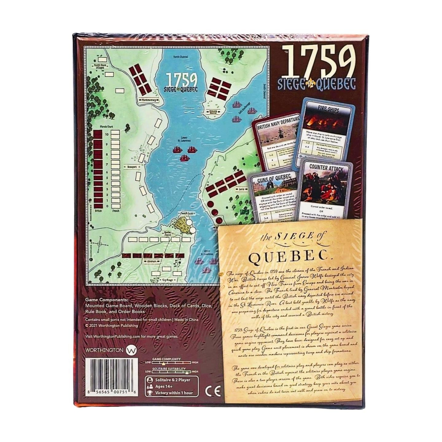 1759 Siege of Quebec 2nd Edition by Worthington Publishing – SEALED