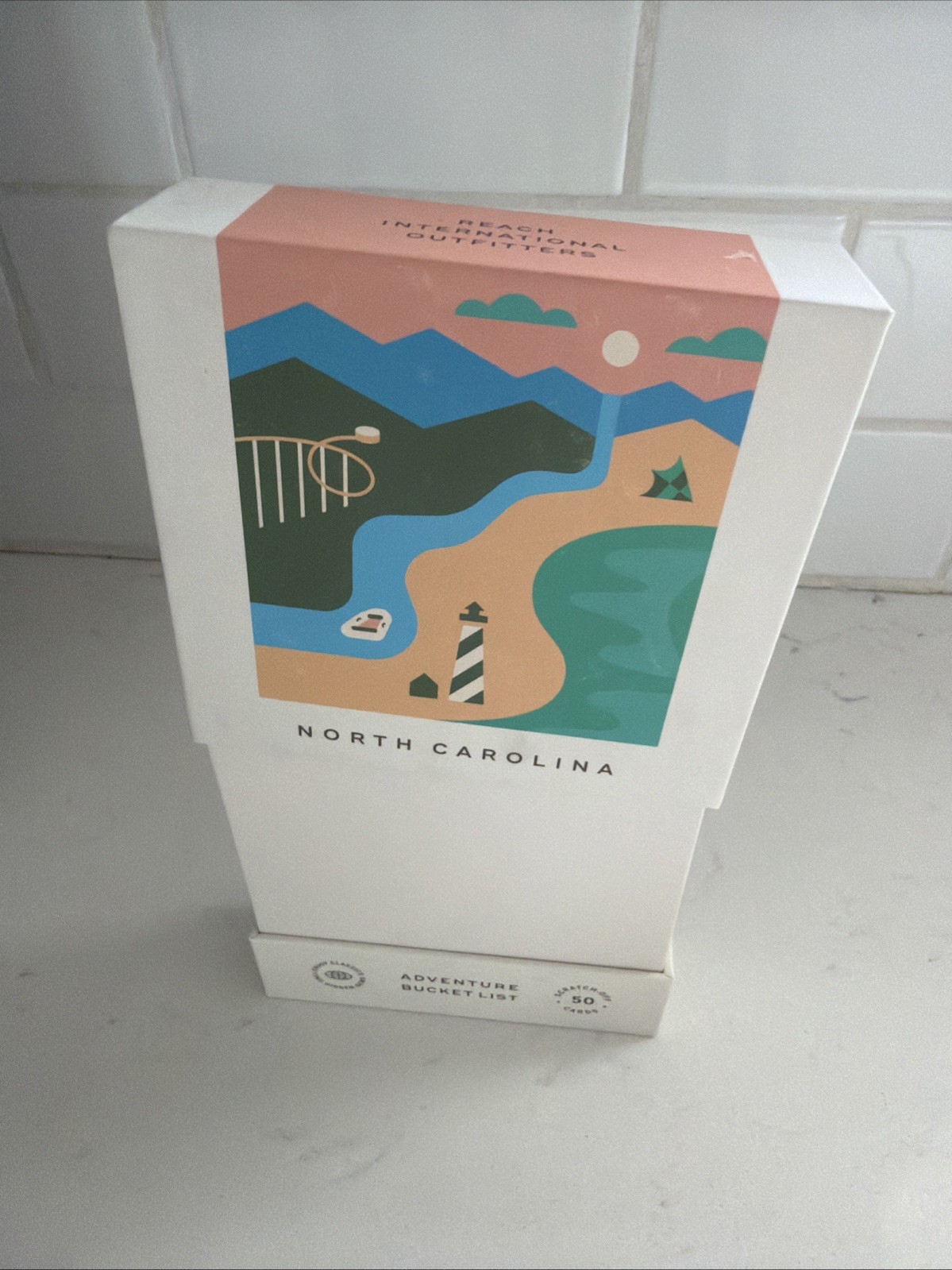 NC Adventure Bucket List by Reach International Outfitters 50 Scratch Off Cards