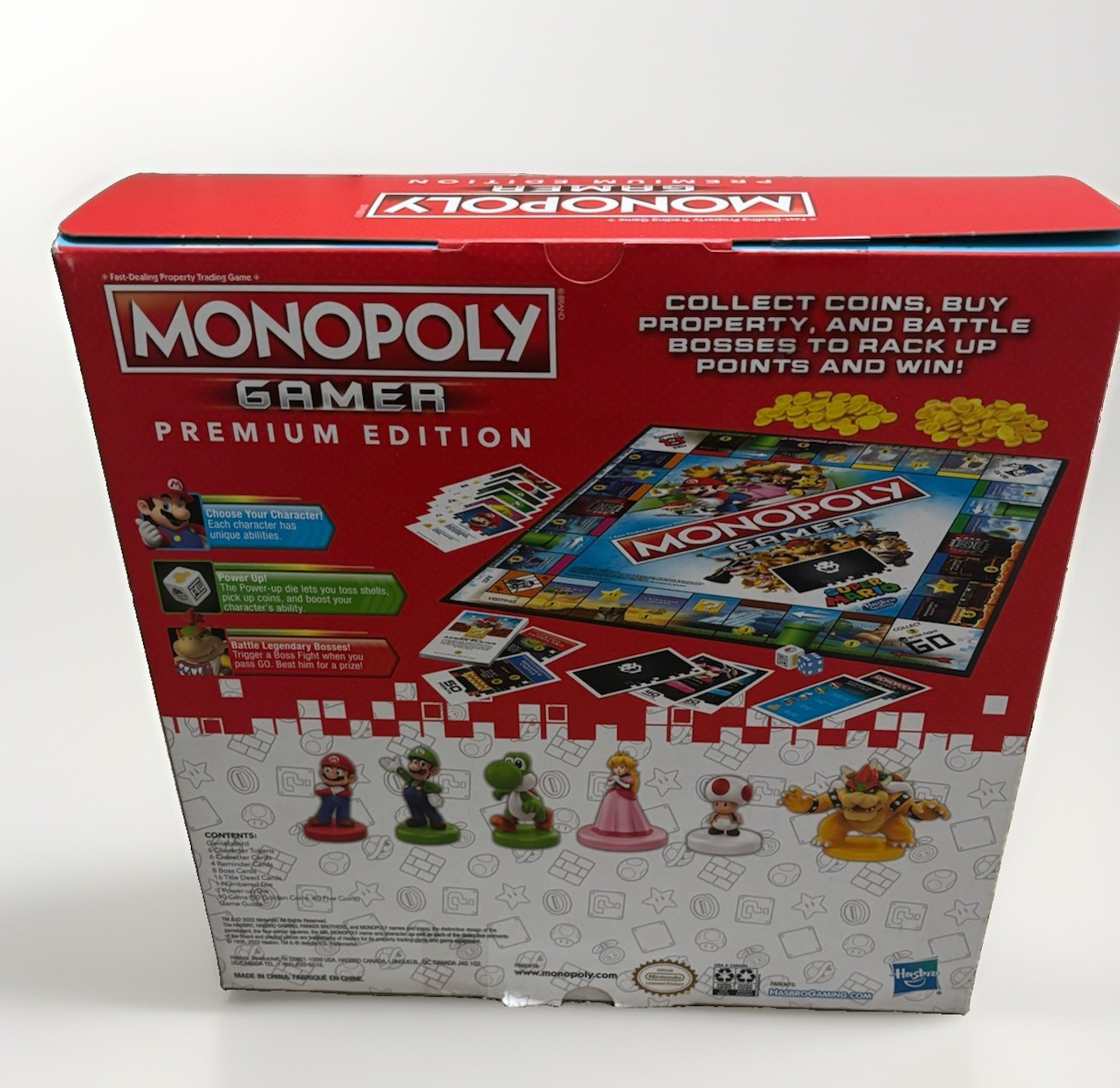Super Mario MONOPOLY Gamer Premium Edition Board Game Hasbro NEW