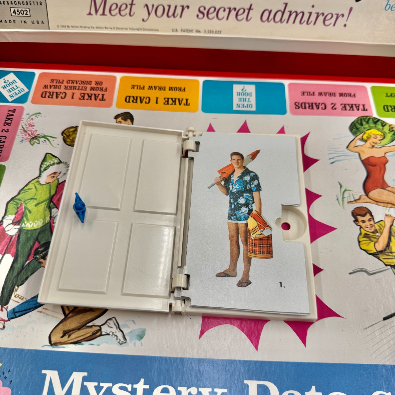 1965 Mystery Date Board Game by Milton Bradley Complete in Great Cond FREE SHIP