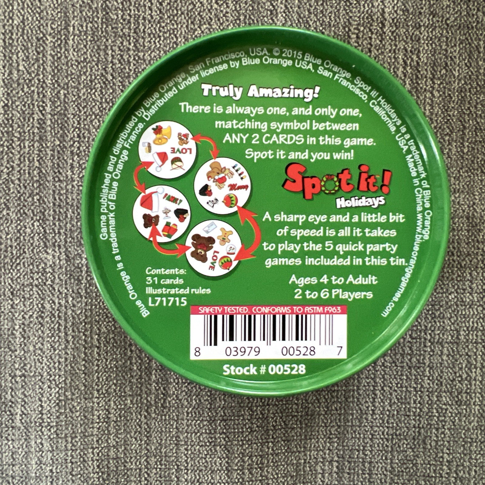 Spot It! Holidays Edition Brand New Cards Sealed 2015