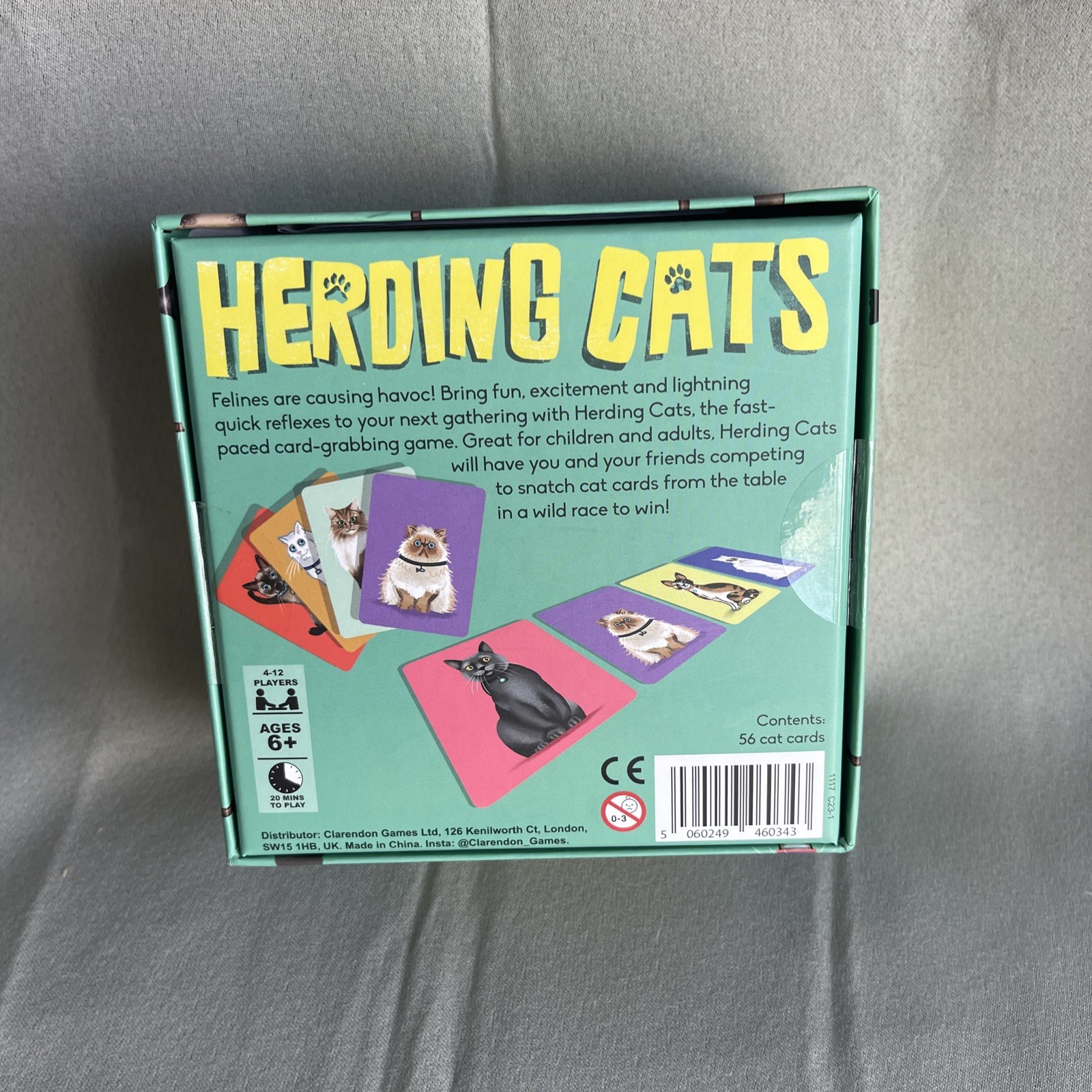 Herding Cats Card Game “100-Meow-an-Hour” Fast & Fun 20 Min to Play Ages 6+