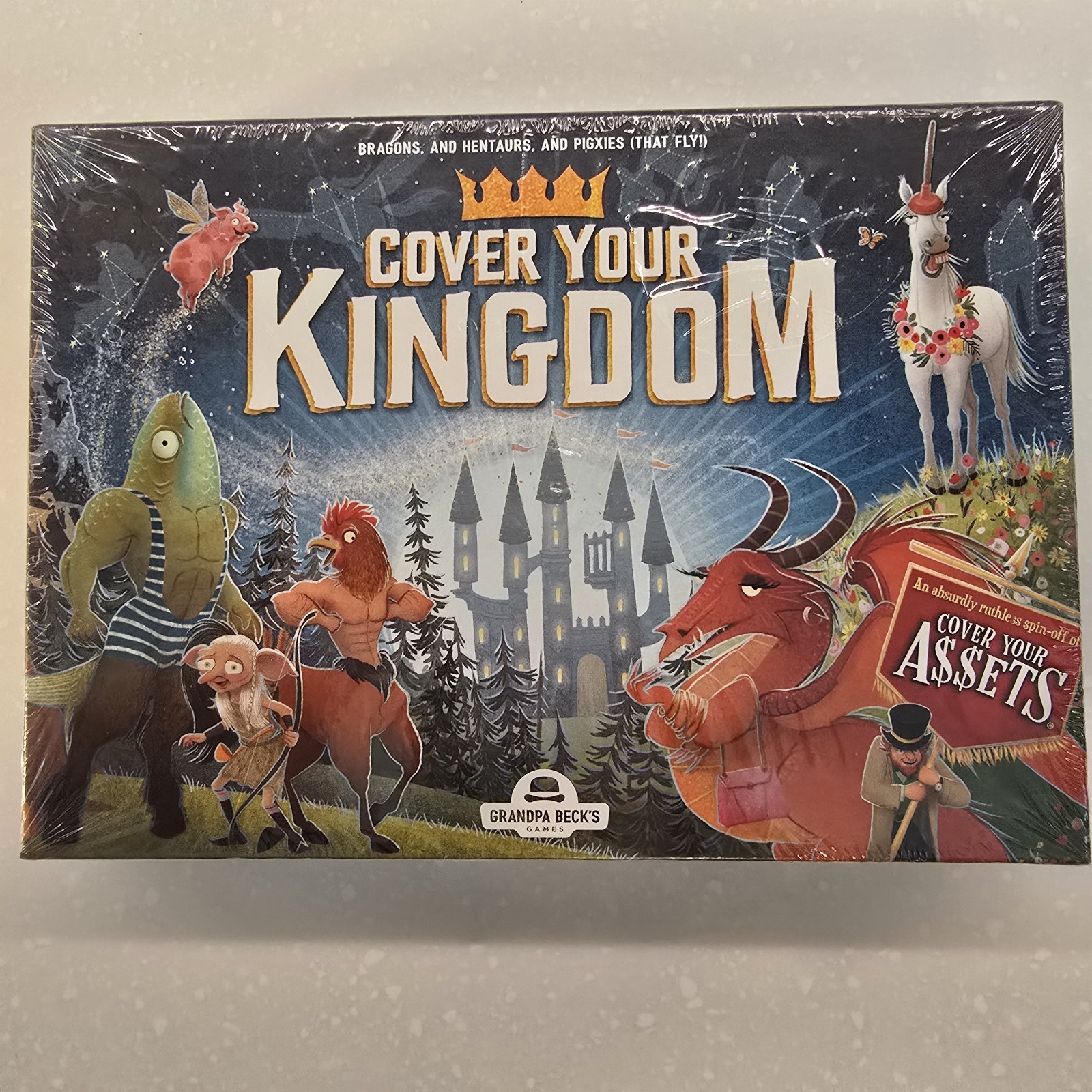 Cover Your Kingdom, Grandpa Beck’s Games – Card Game 2-8 Players Age 9+ – Sealed