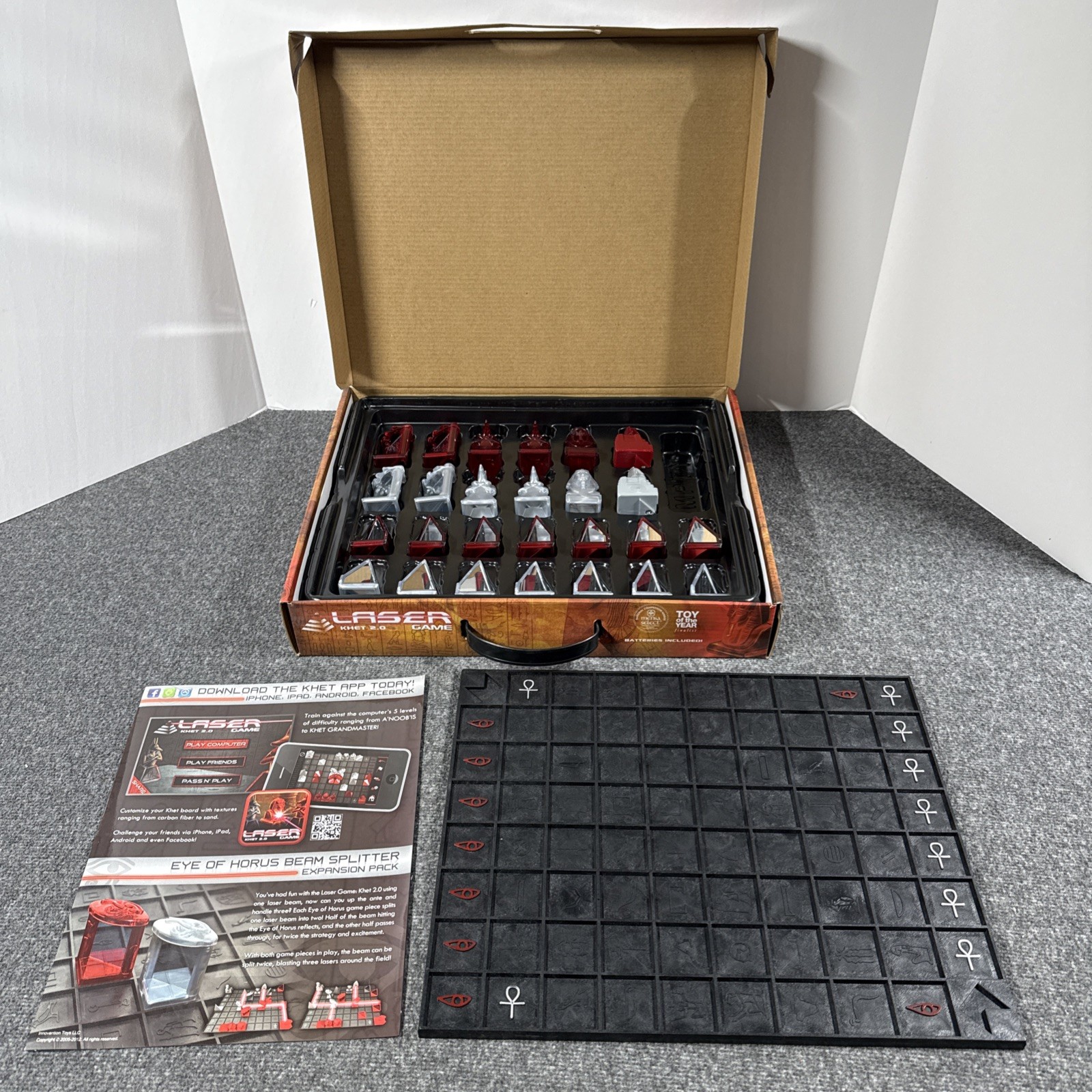 Laser Khet 2.0 Board Game Strategy 2010 Innovention Toys Complete Tested!