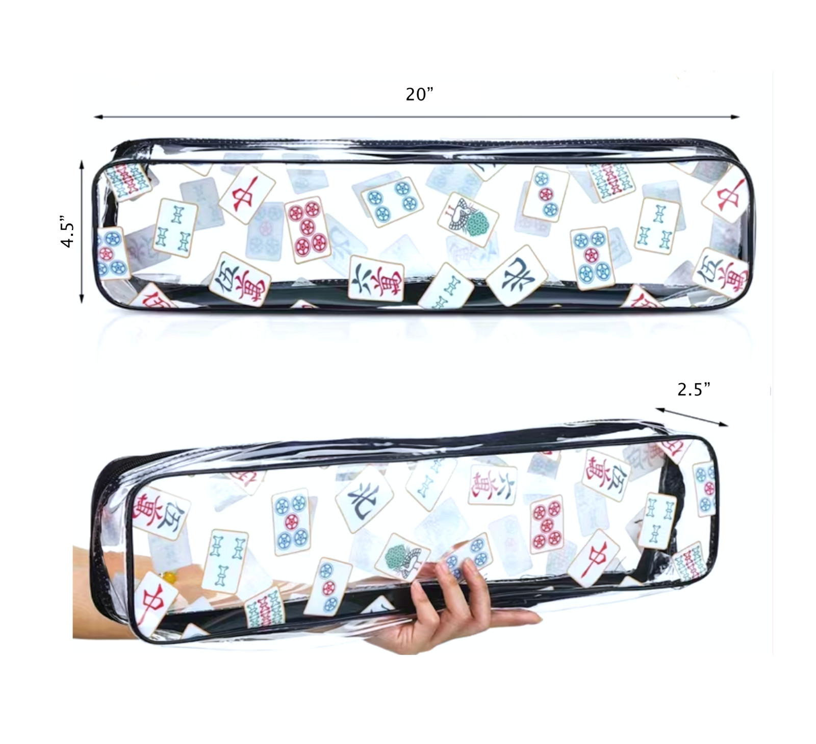 Mahjong Rack Bag for 4 Racks, Protective Cute thick bag with zipper