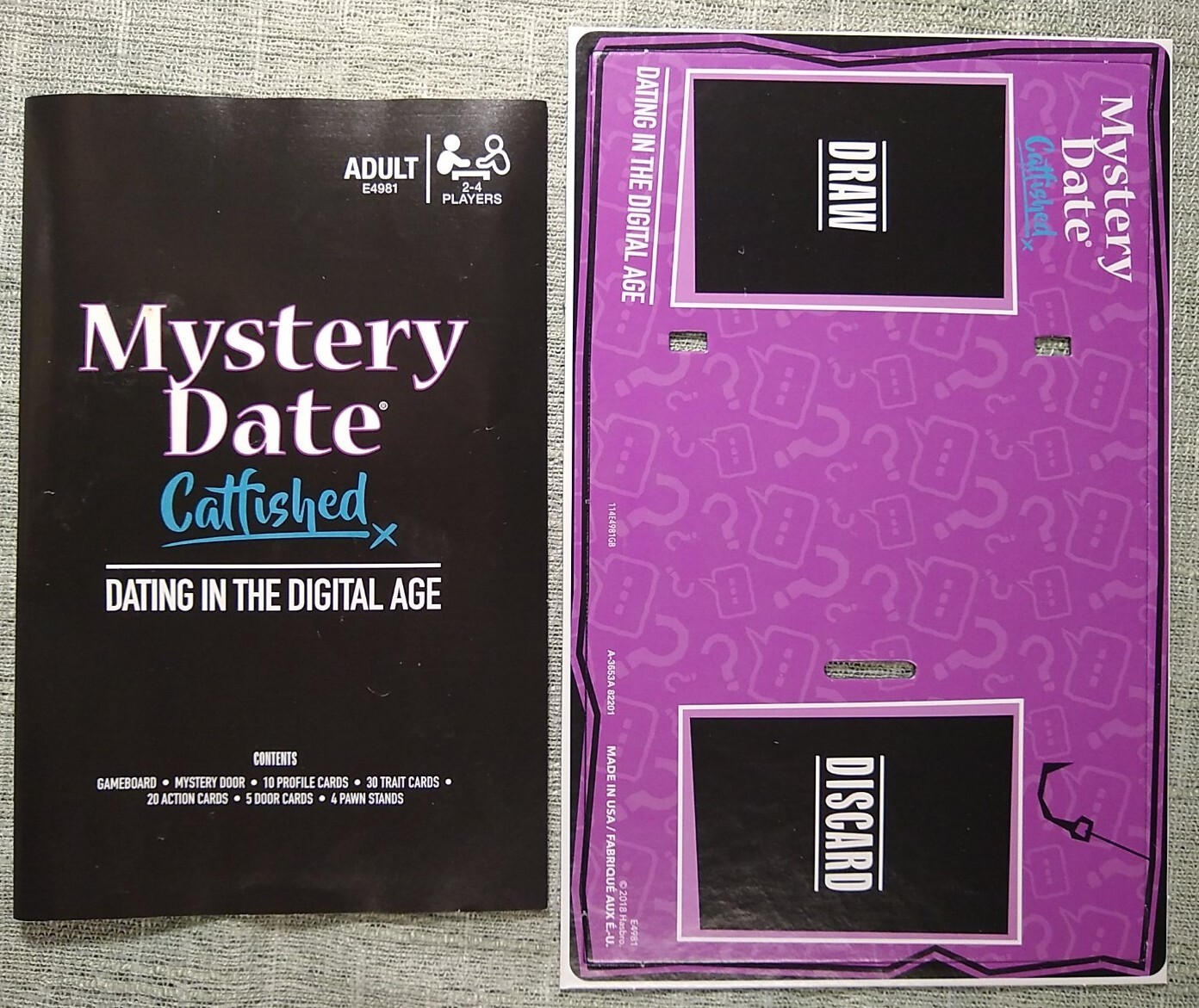 Hasbro MYSTERY DATE CATFISHED Board Game Adult Parody, Dating in the Digital Age